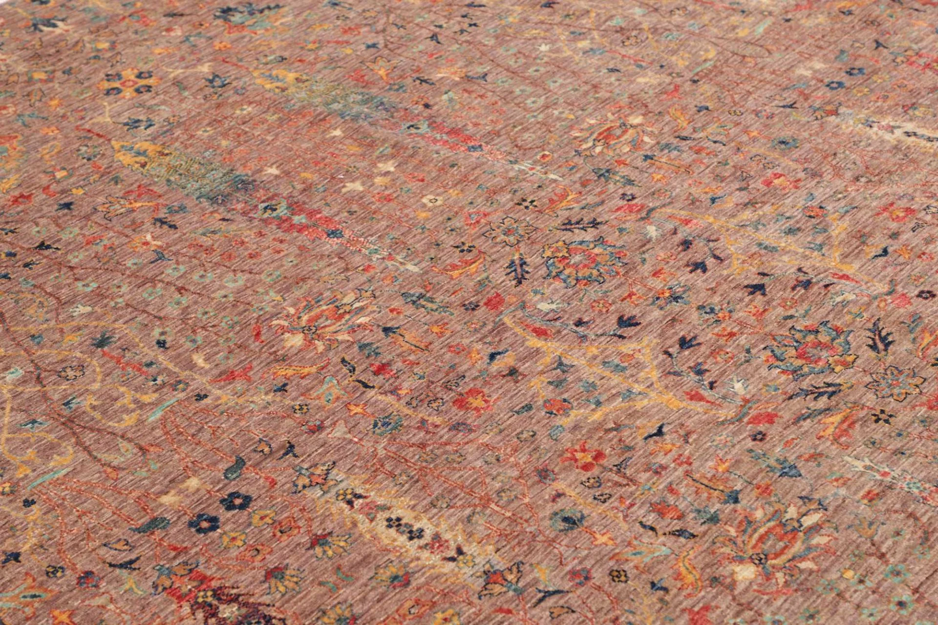 Hand-Knotted Samarkand Pakistani Rug, 197 × 282 cm, Wool - Image 7