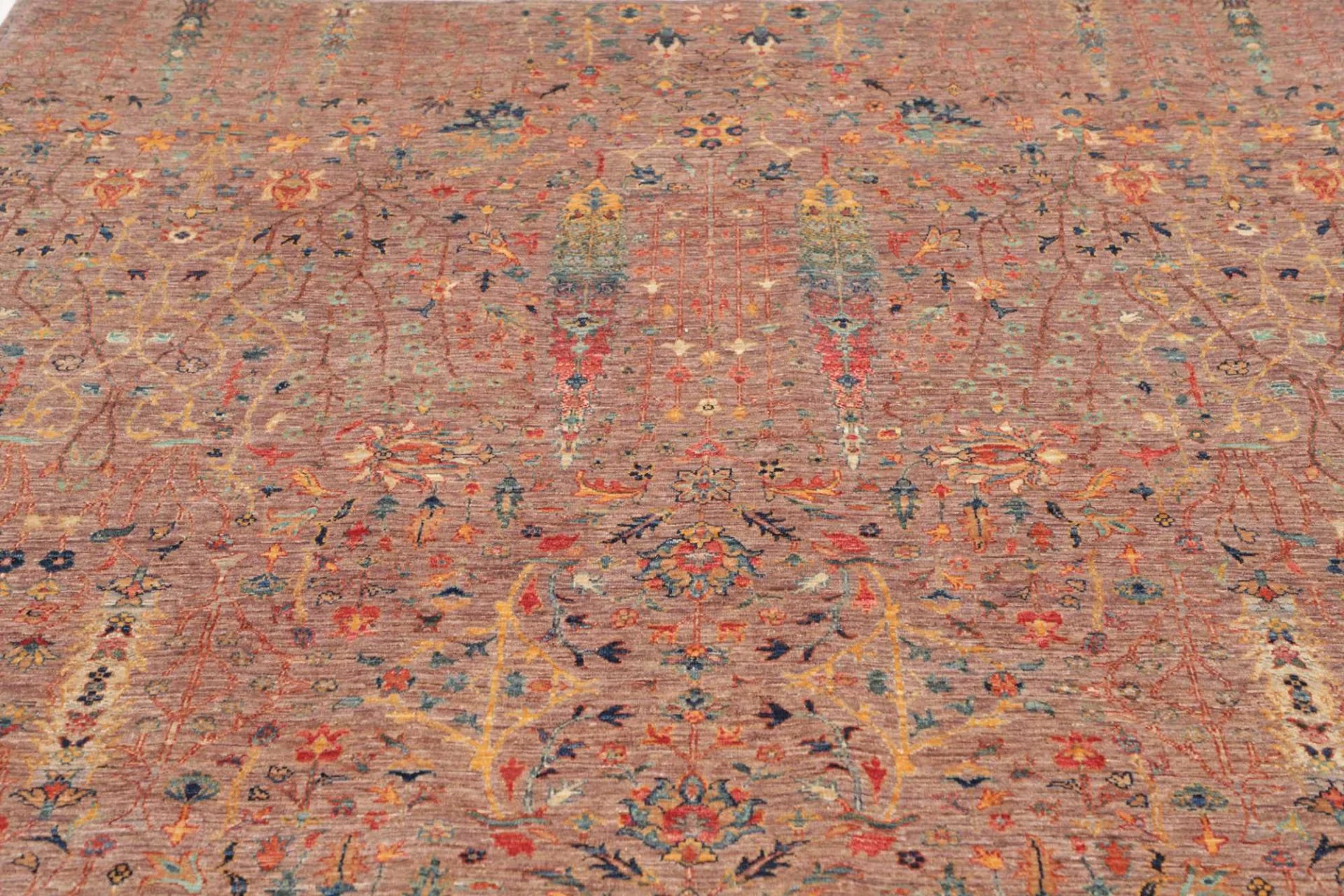 Hand-Knotted Samarkand Pakistani Rug, 197 × 282 cm, Wool - Image 8