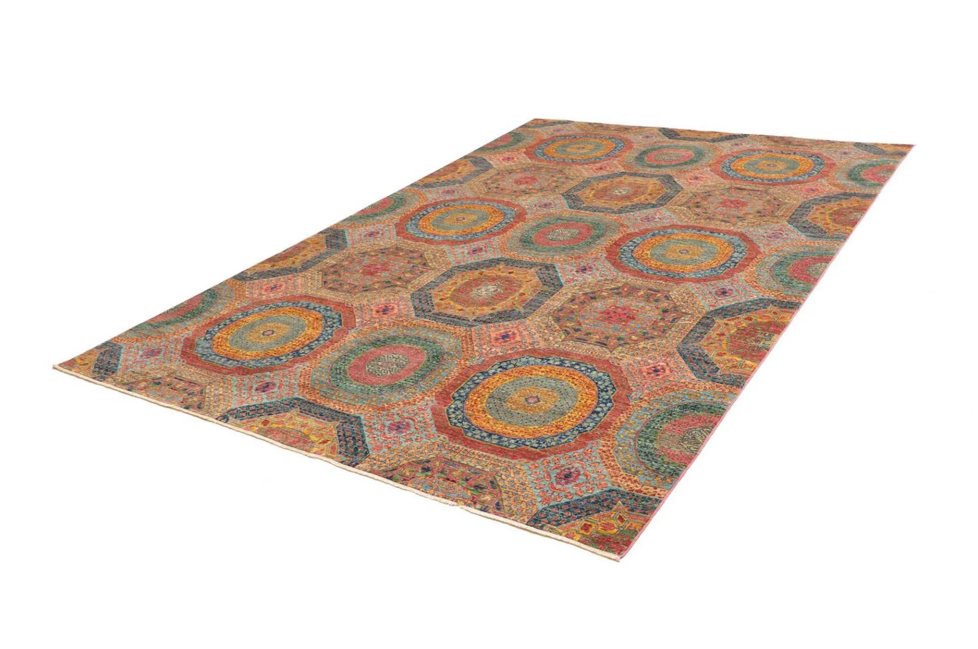 Alternative view of Mamluk Pakistani Rug 205 × 287 cm in Wool, hand-knotted