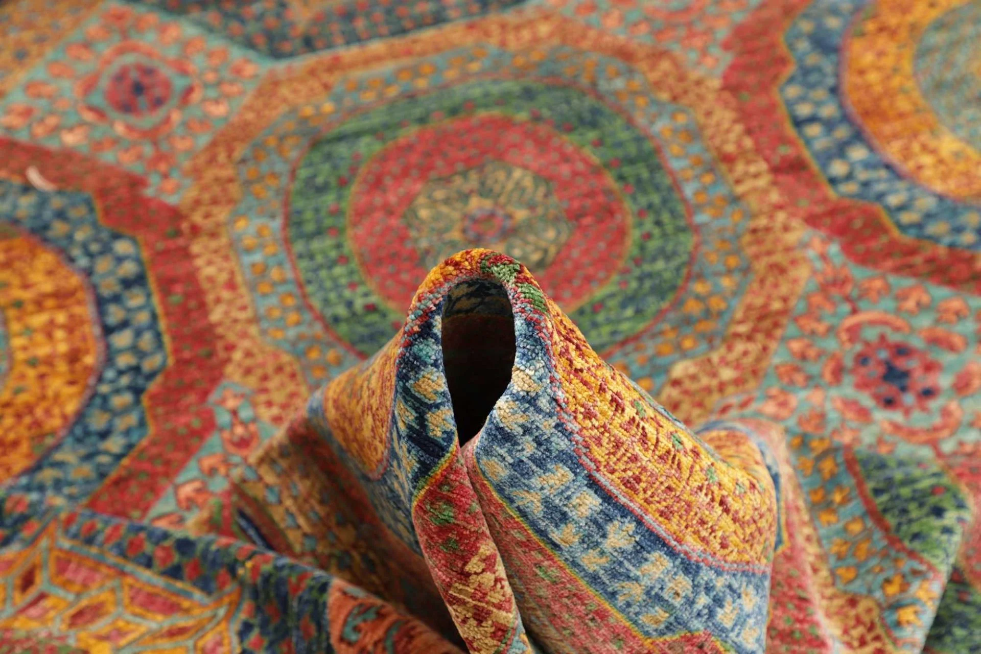 Mamluk Pakistani Rug 205 × 287 cm in Wool, hand-knotted - Image 9