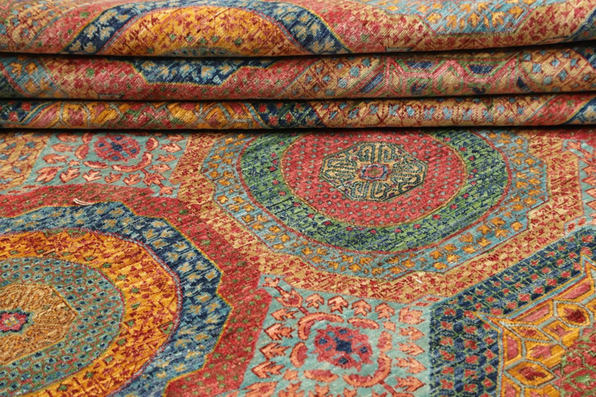 Mamluk Pakistani Rug 205 × 287 cm in Wool, hand-knotted - Image 10