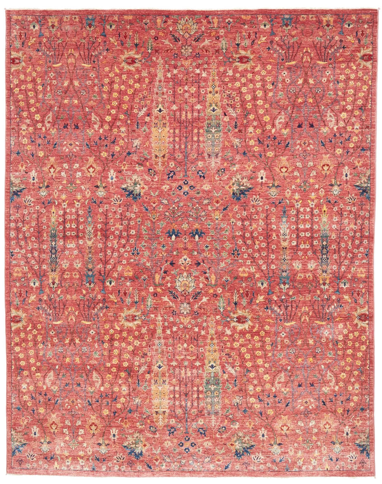 Hand-Knotted Samarkand Pakistani Rug, 202 × 255 cm, Wool