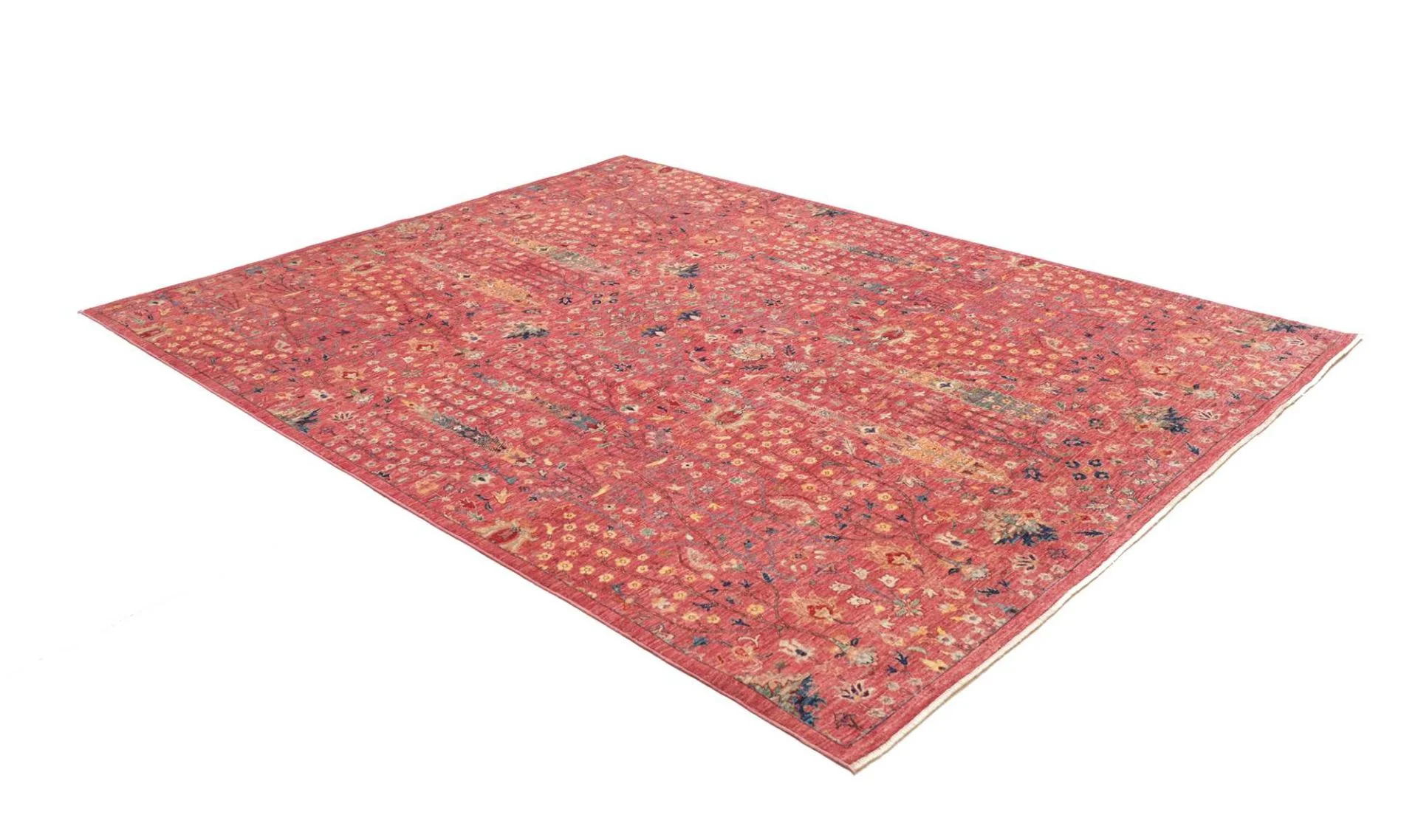 Hand-Knotted Samarkand Pakistani Rug, 202 × 255 cm, Wool - Image 3