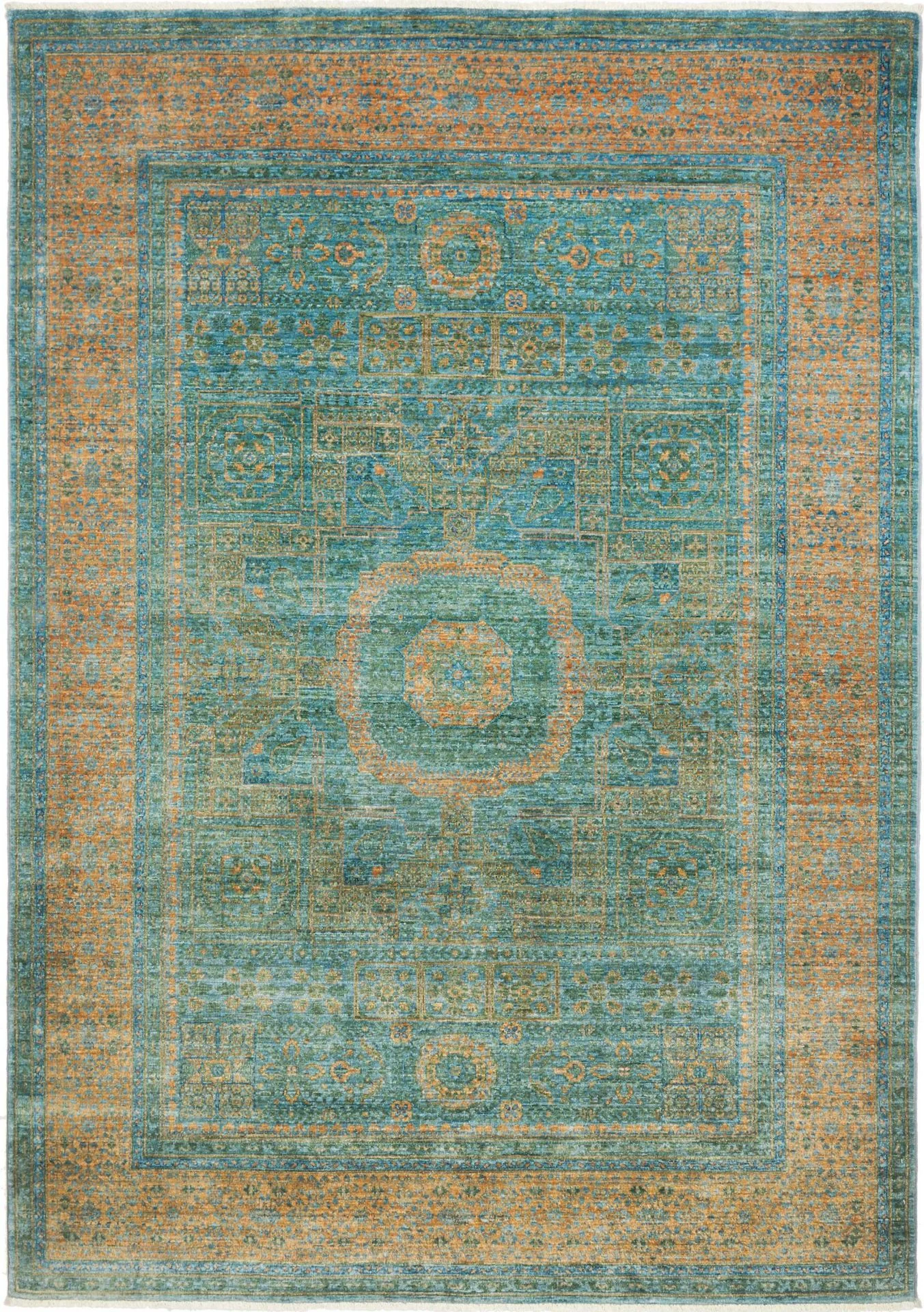 Hand-Knotted Mamluk Pakistani Rug, 174 × 239 cm, Wool