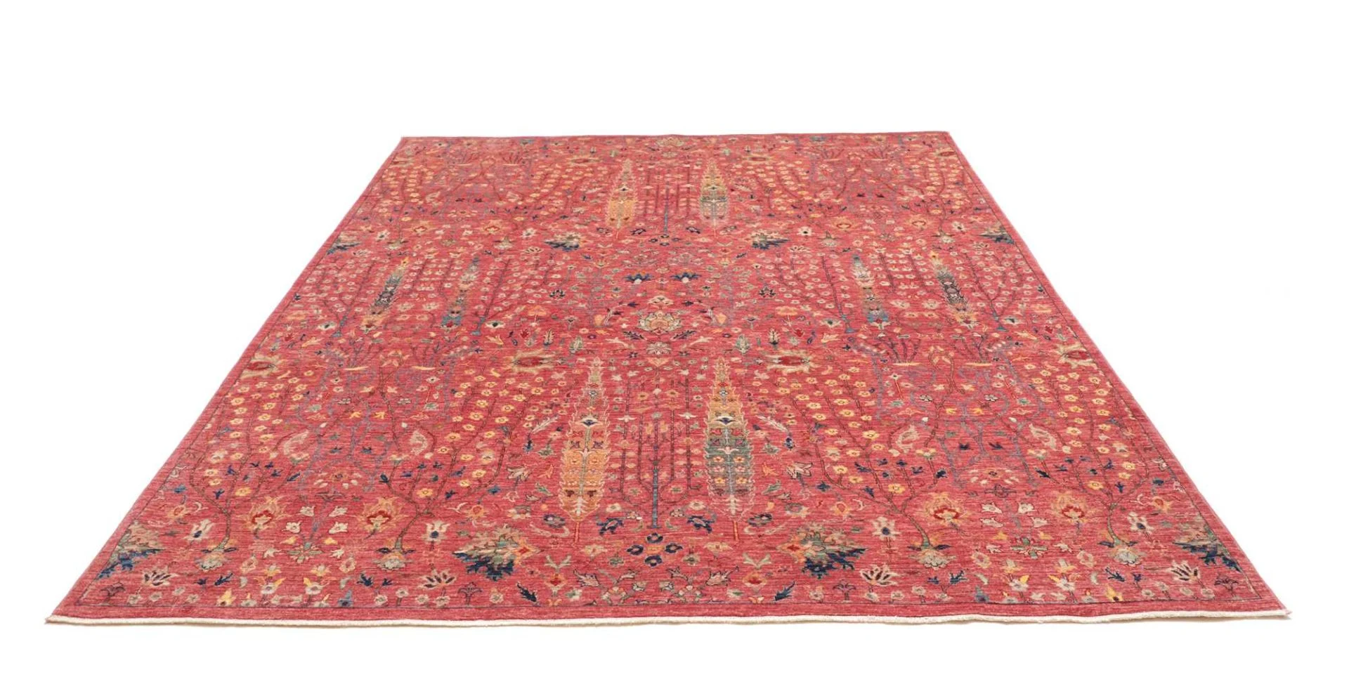 Hand-Knotted Samarkand Pakistani Rug, 202 × 255 cm, Wool - Image 4