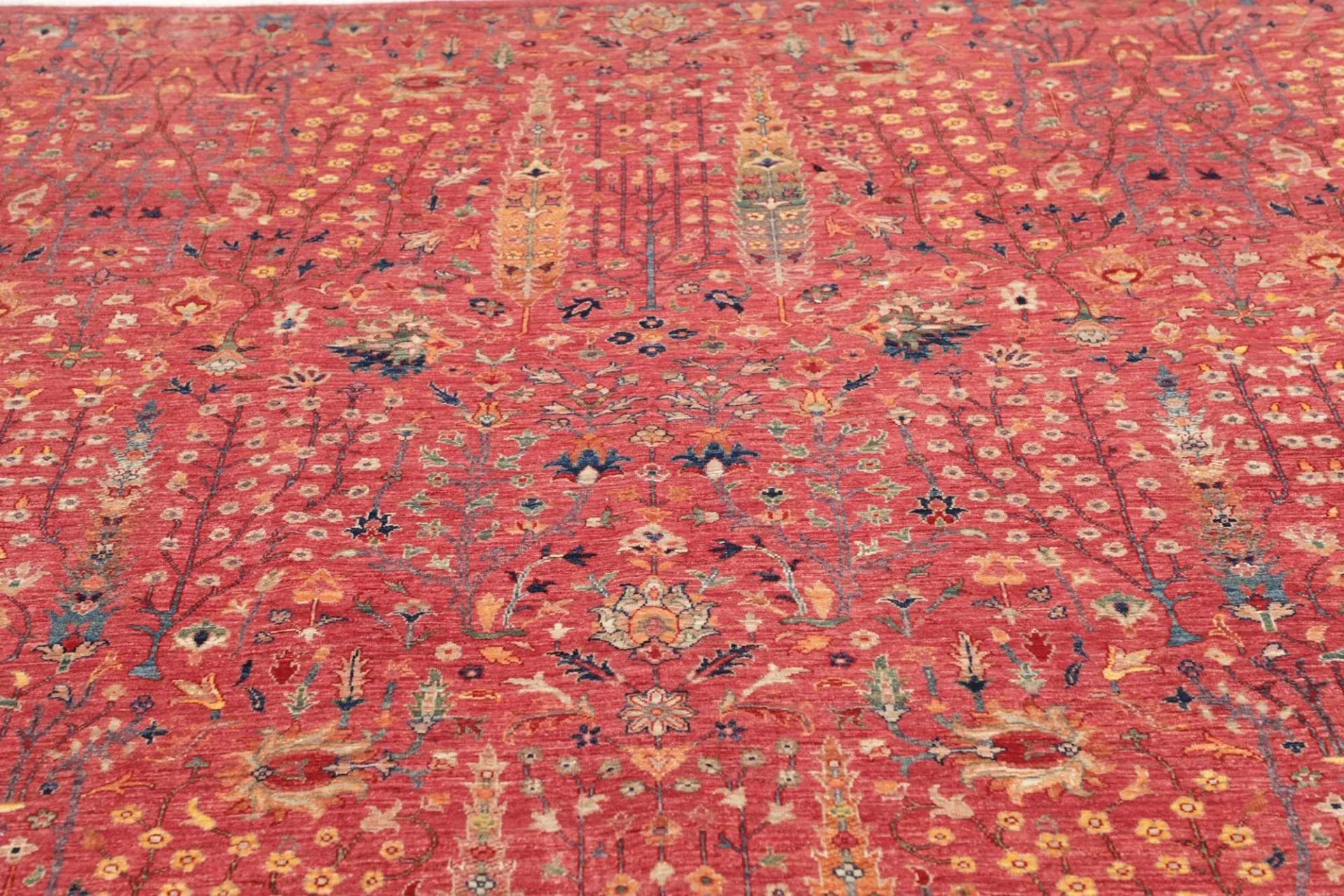 Hand-Knotted Samarkand Pakistani Rug, 202 × 255 cm, Wool - Image 8