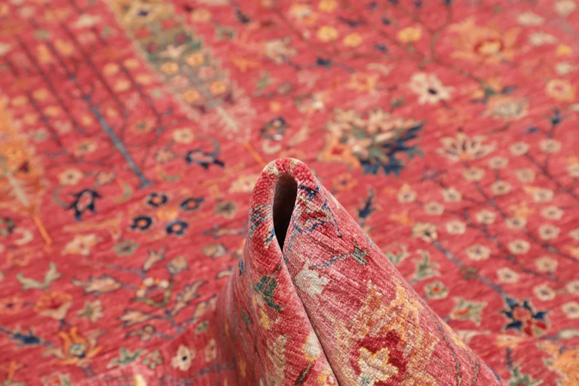 Hand-Knotted Samarkand Pakistani Rug, 202 × 255 cm, Wool - Image 9