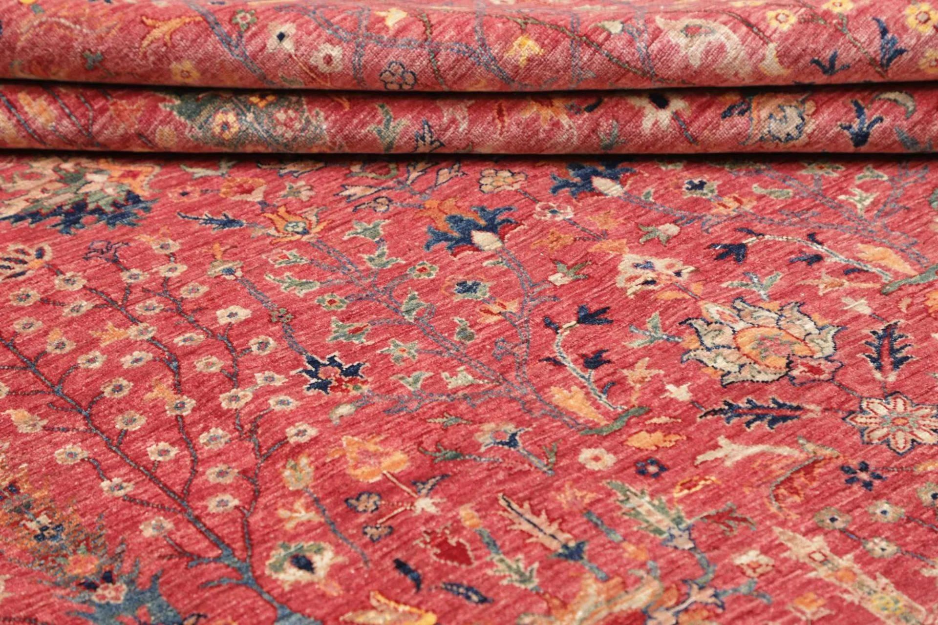 Hand-Knotted Samarkand Pakistani Rug, 202 × 255 cm, Wool - Image 10
