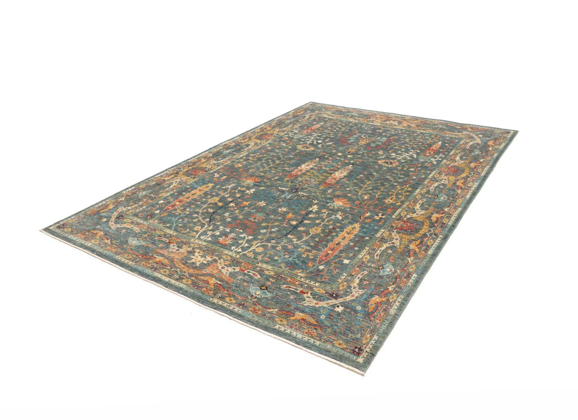 Alternative view of Samarkand Pakistani Rug 206 × 287 cm in Wool, hand-knotted