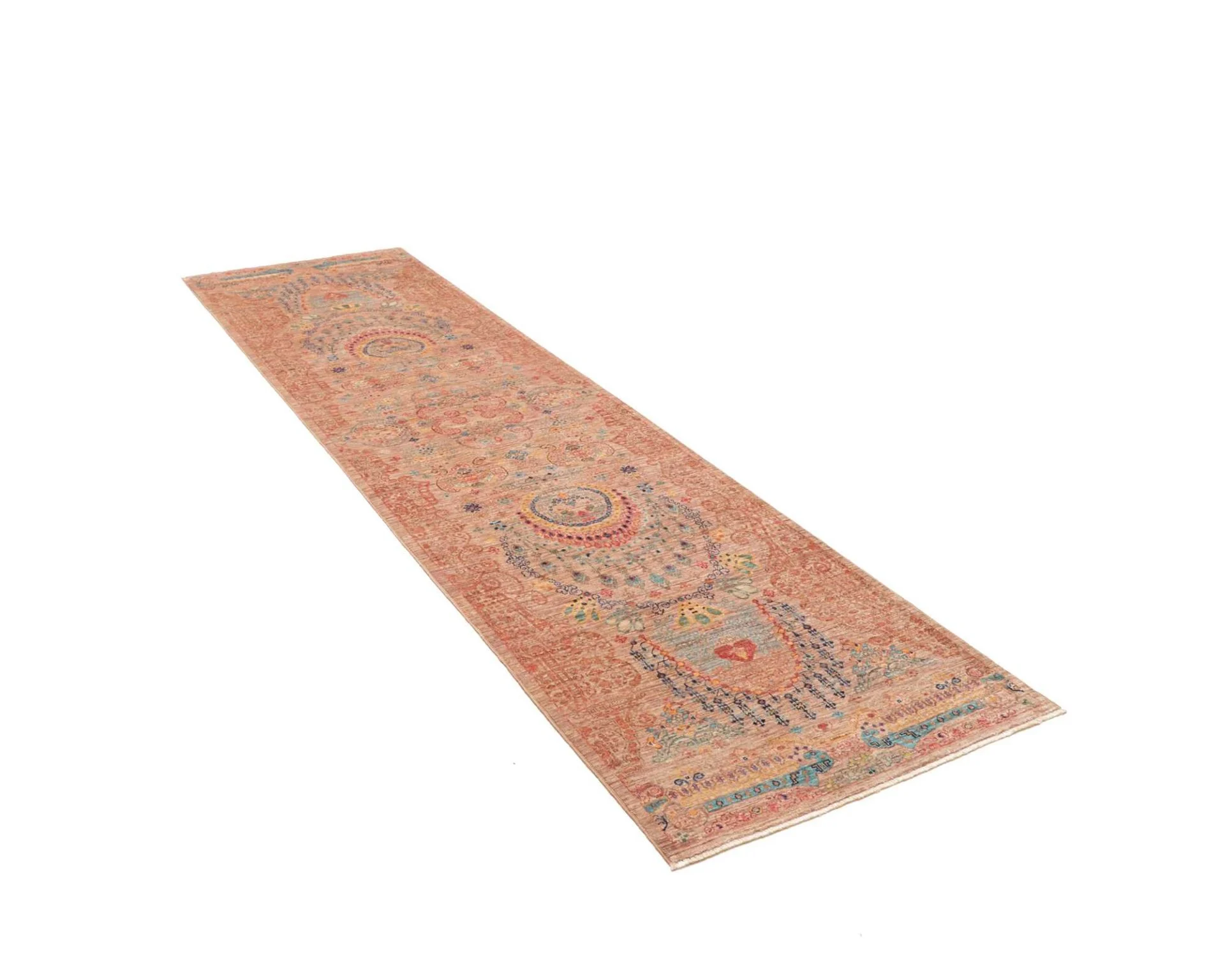 Wool Samarkand Pakistani Rug 79 × 295 cm, hand-knotted - Image 3