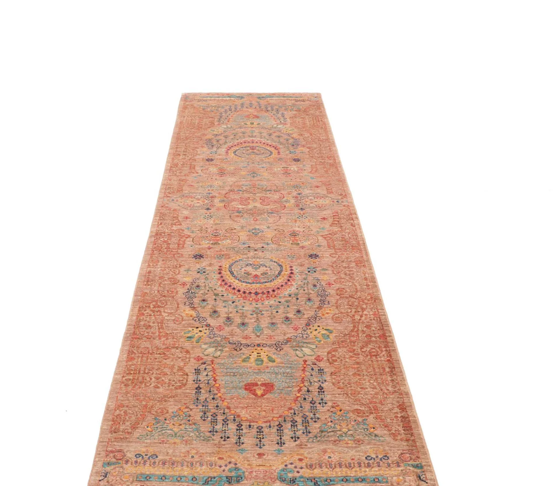 Wool Samarkand Pakistani Rug 79 × 295 cm, hand-knotted - Image 4