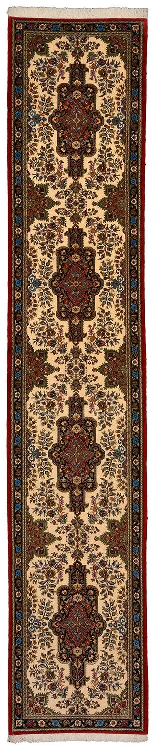 Wool Qom Persian Rug 80 × 410 cm, hand-knotted