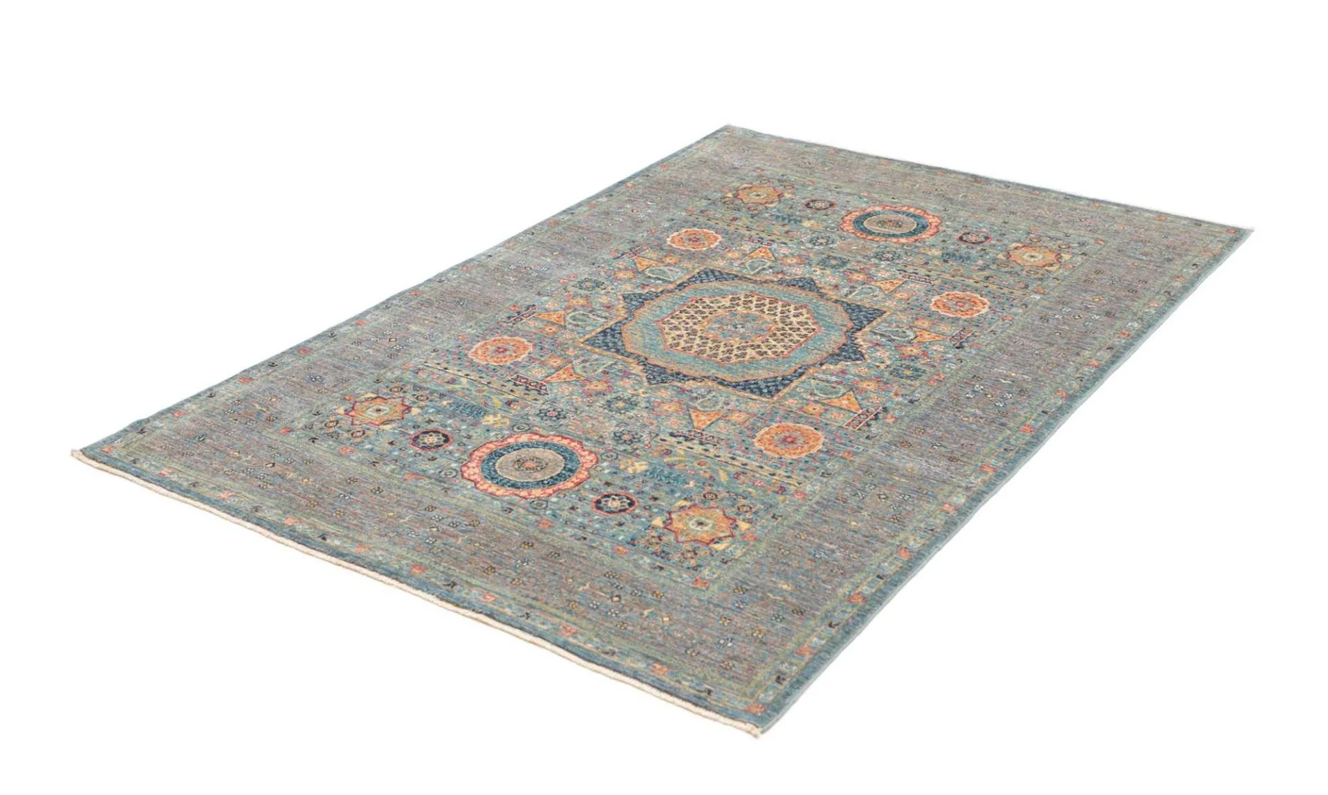 Alternative view of Mamluk Pakistani Rug 125 × 189 cm in Wool, hand-knotted