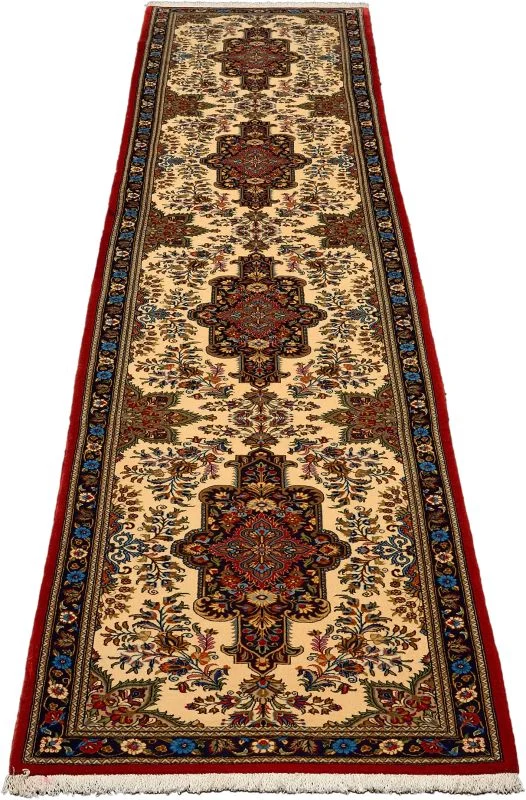 Alternative view of Wool Qom Persian Rug 80 × 410 cm, hand-knotted