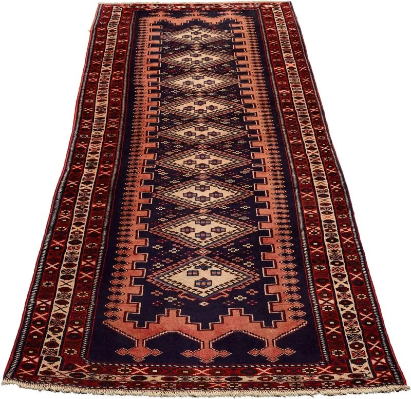 Alternative view of Wool Qashqai Persian Rug 108 × 293 cm, hand-knotted