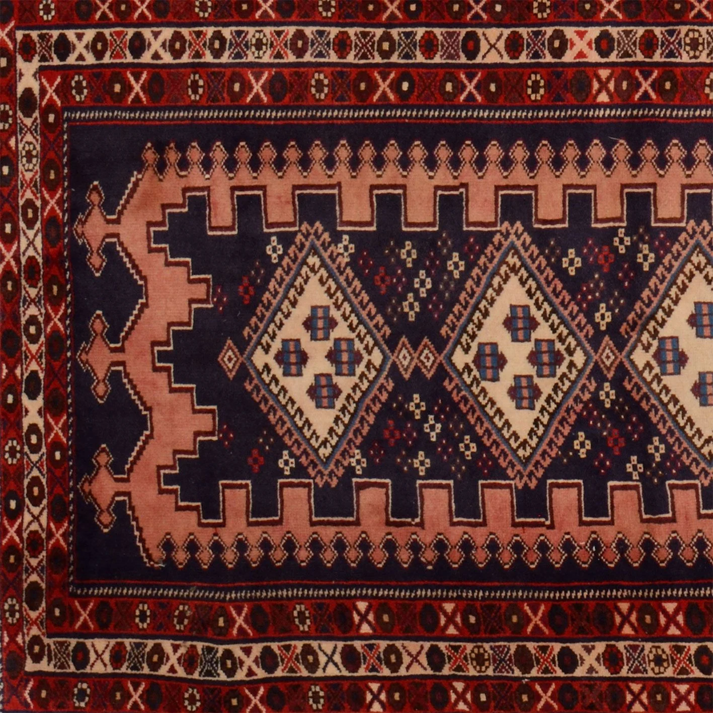 Wool Qashqai Persian Rug 108 × 293 cm, hand-knotted - Image 4