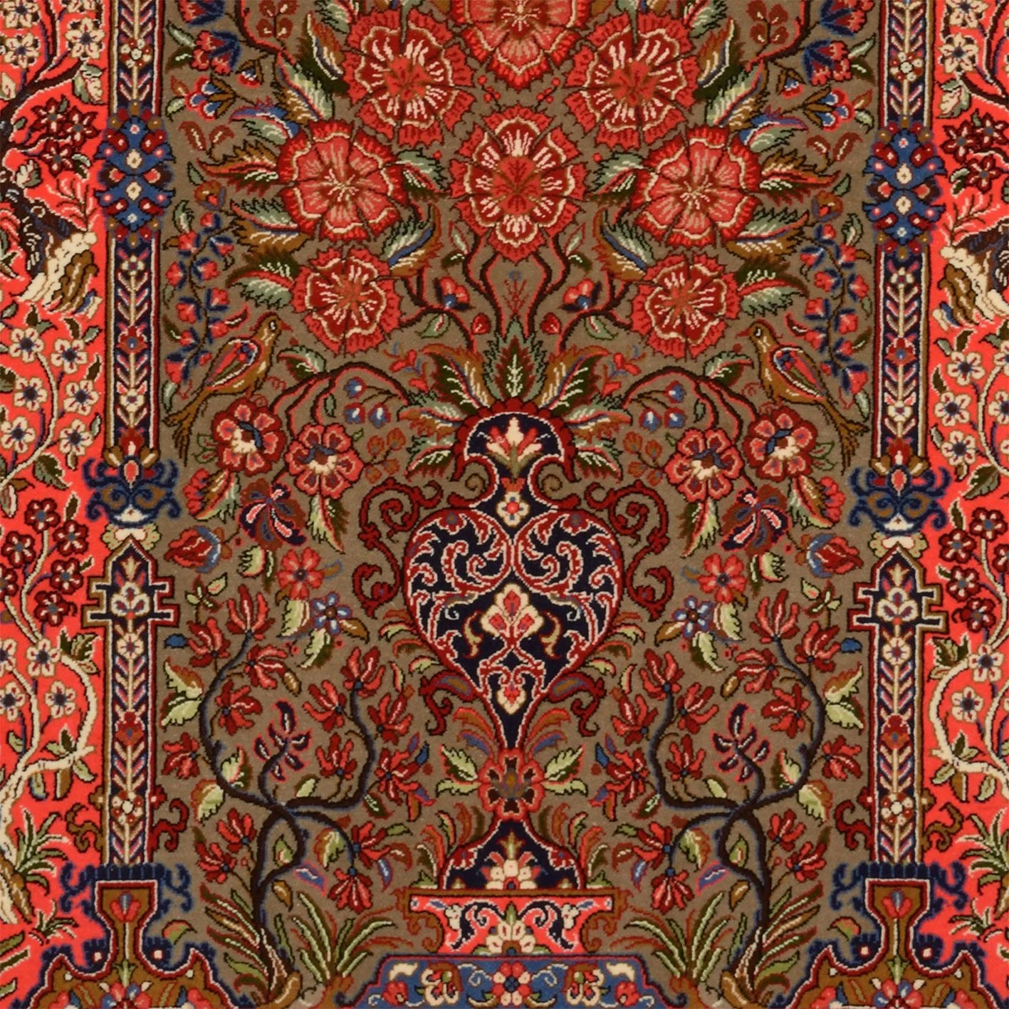 Hand-Knotted Qom Persian Rug, 149 × 217 cm, Wool - Image 4