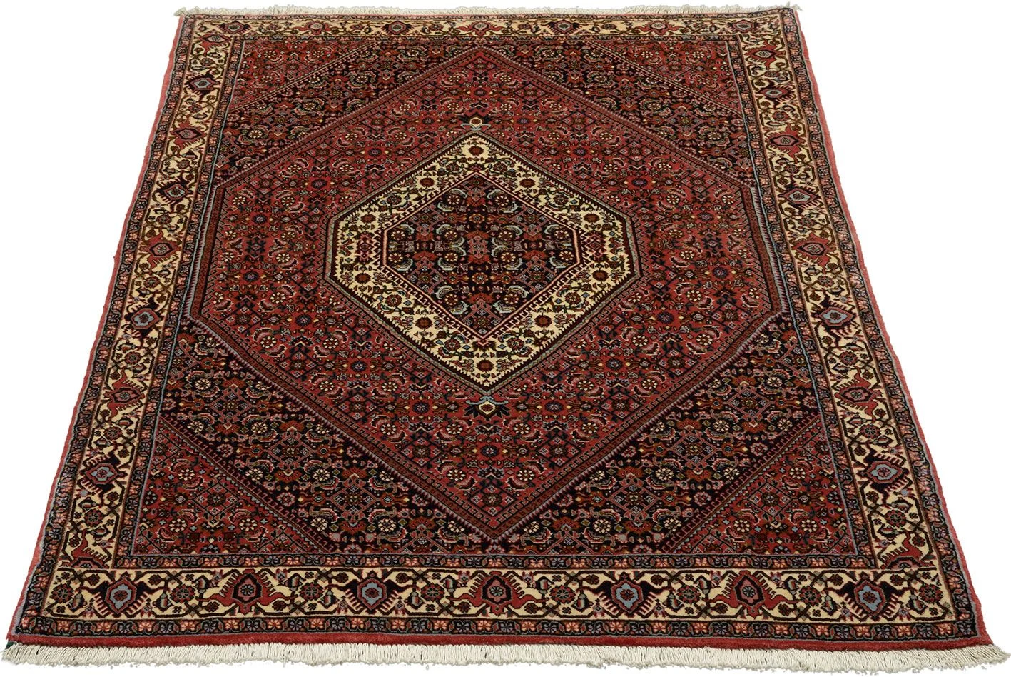 Alternative view of Hand-Knotted Bijar Persian Rug, 116 × 181 cm, Wool