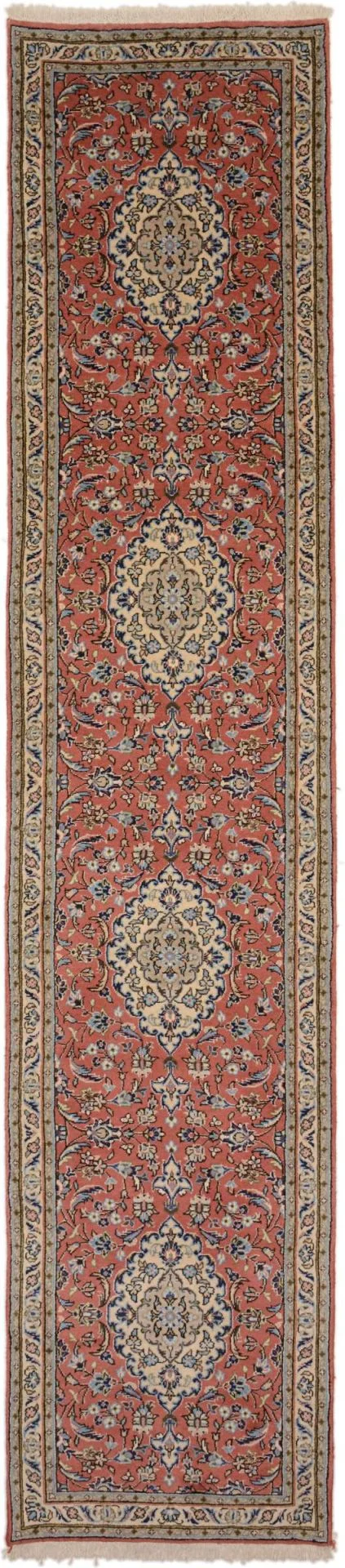 Sarouk Persian Rug 80 × 368 cm in Wool, hand-knotted