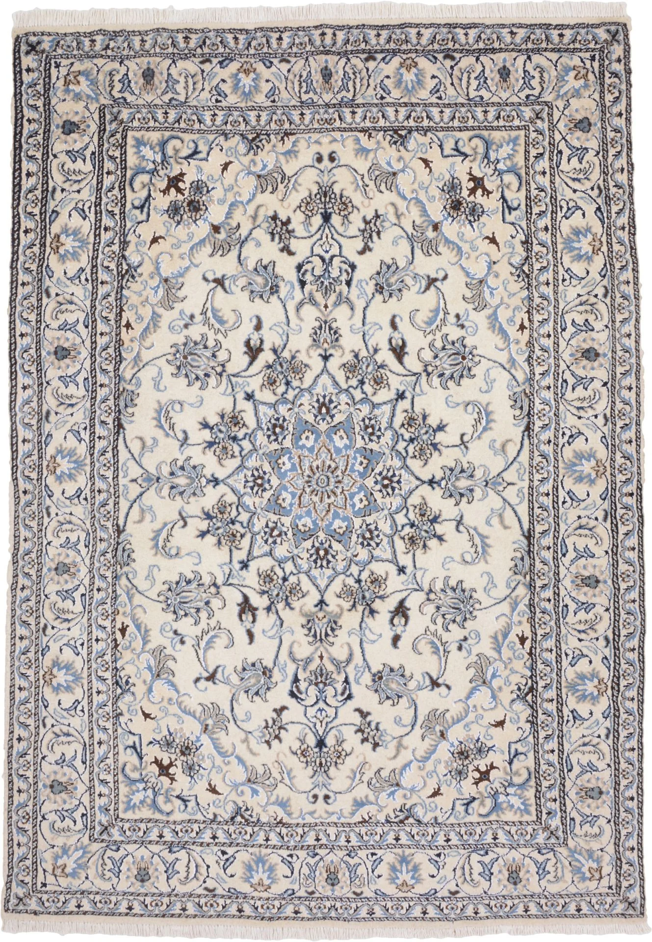 Nain Persian Rug 165 × 238 cm in Wool, hand-knotted
