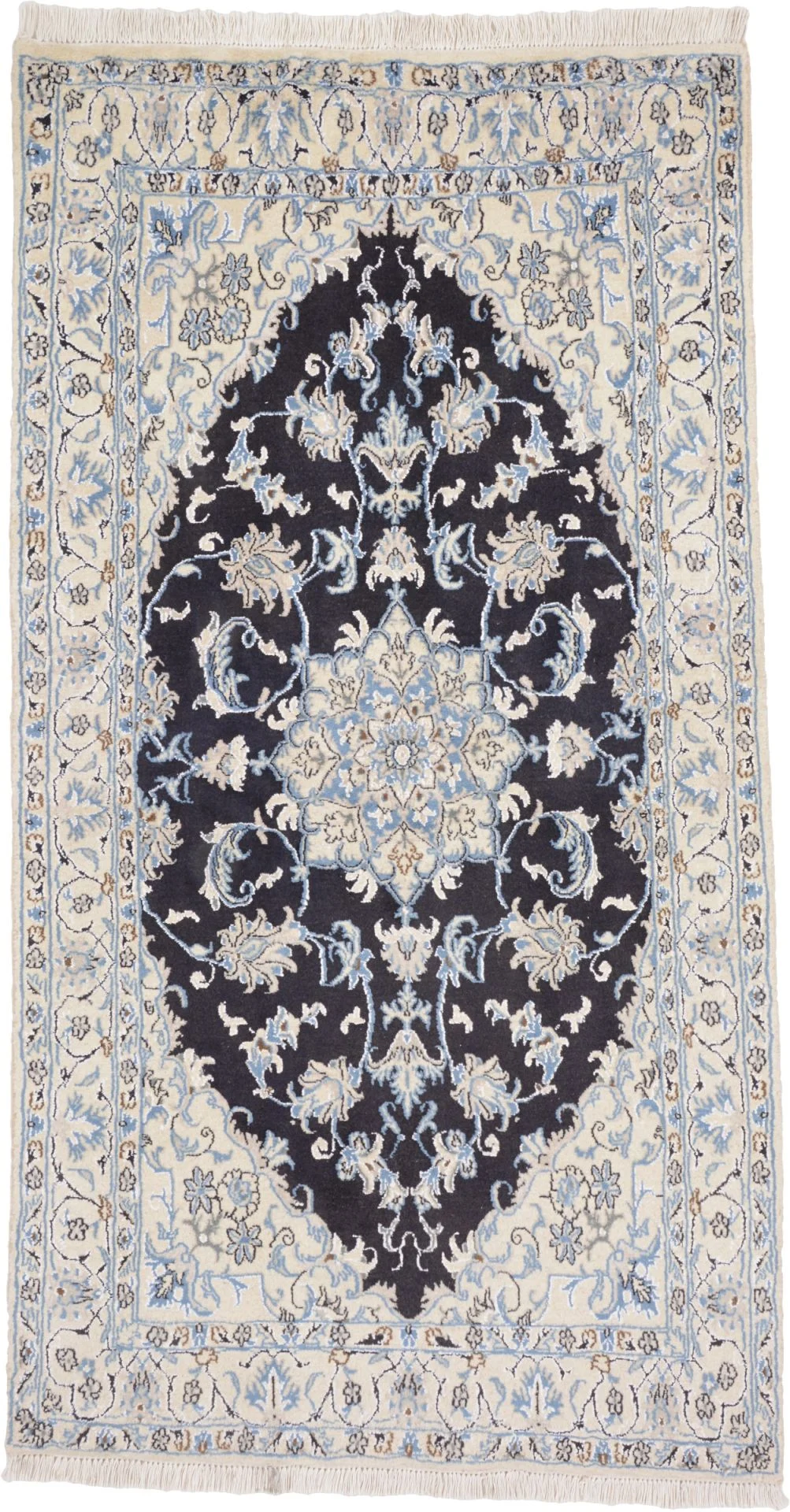 Wool Nain Persian Rug 115 × 221 cm, hand-knotted