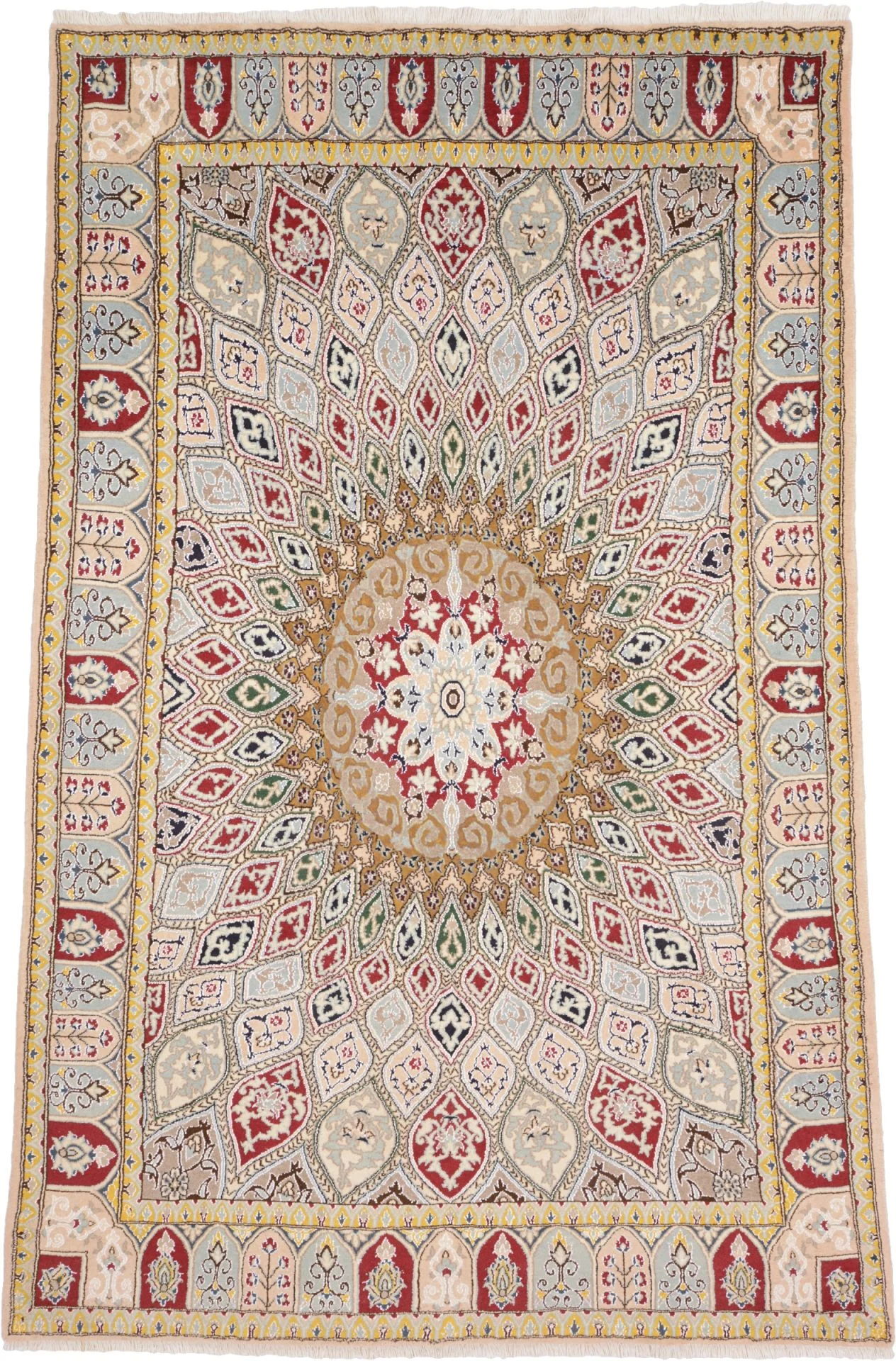 Hand-Knotted Nain Persian Rug, 193 × 303 cm, Wool
