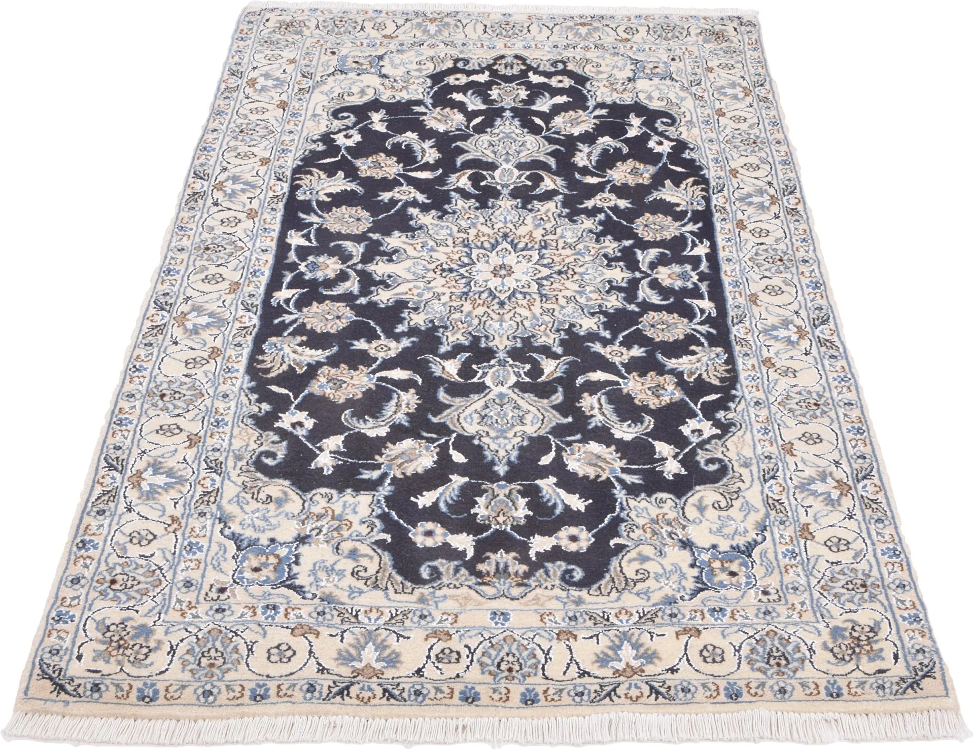 Alternative view of Nain Persian Rug 122 × 217 cm in Wool, hand-knotted