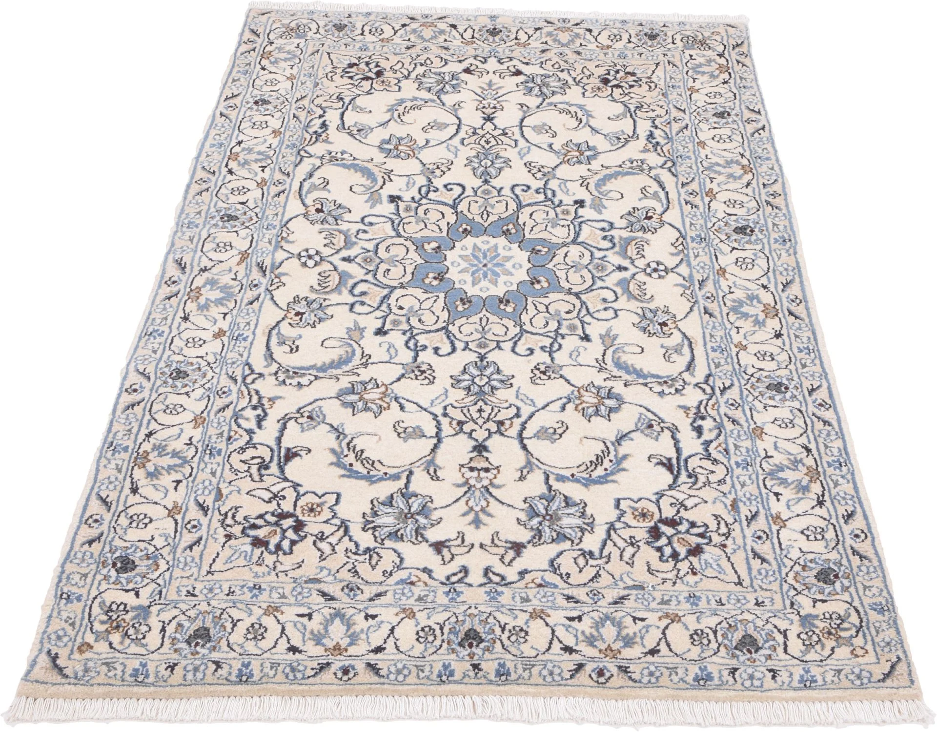 Alternative view of Hand-Knotted Nain Persian Rug, 117 × 212 cm, Wool
