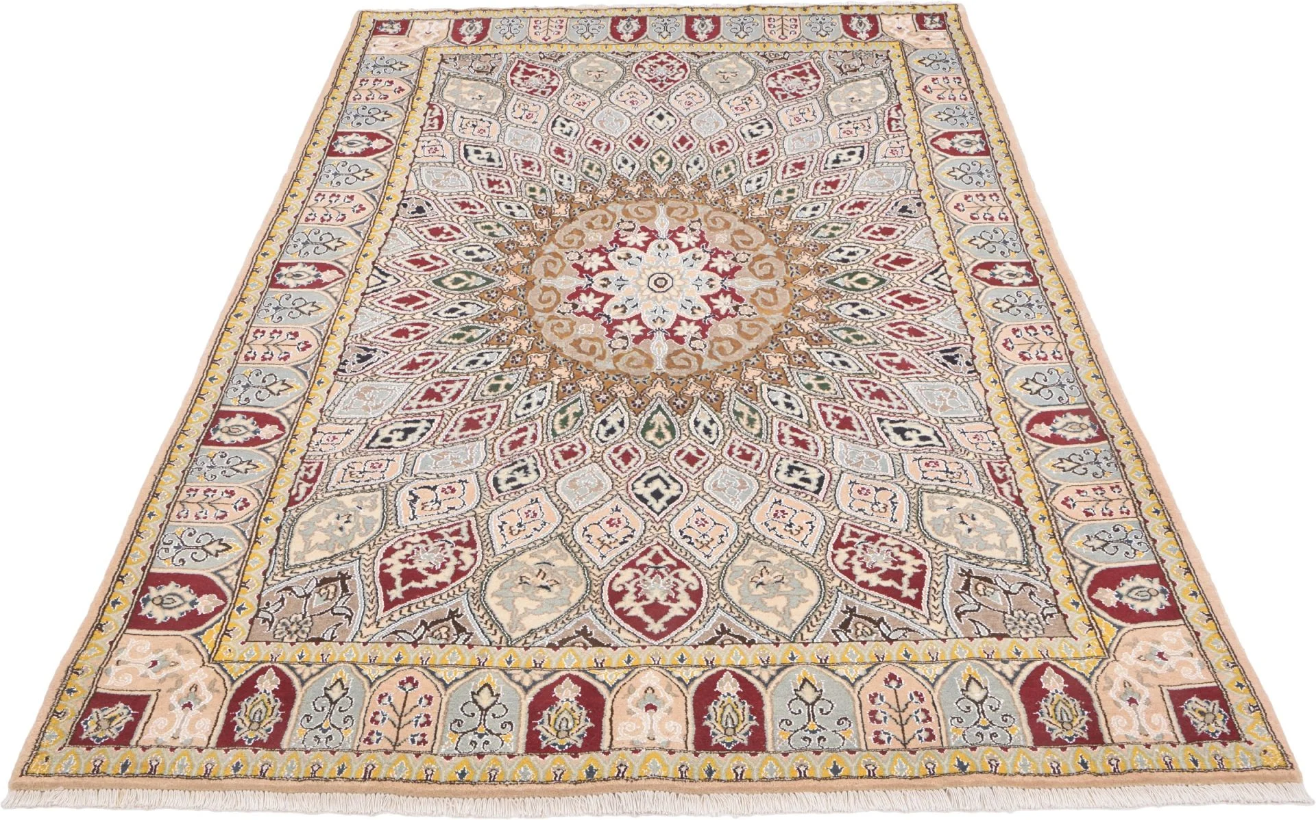 Alternative view of Hand-Knotted Nain Persian Rug, 193 × 303 cm, Wool