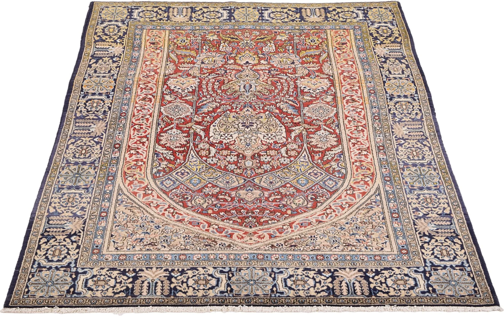 Qom Persian Rug 140 × 200 cm in Wool, hand-knotted - Image 3
