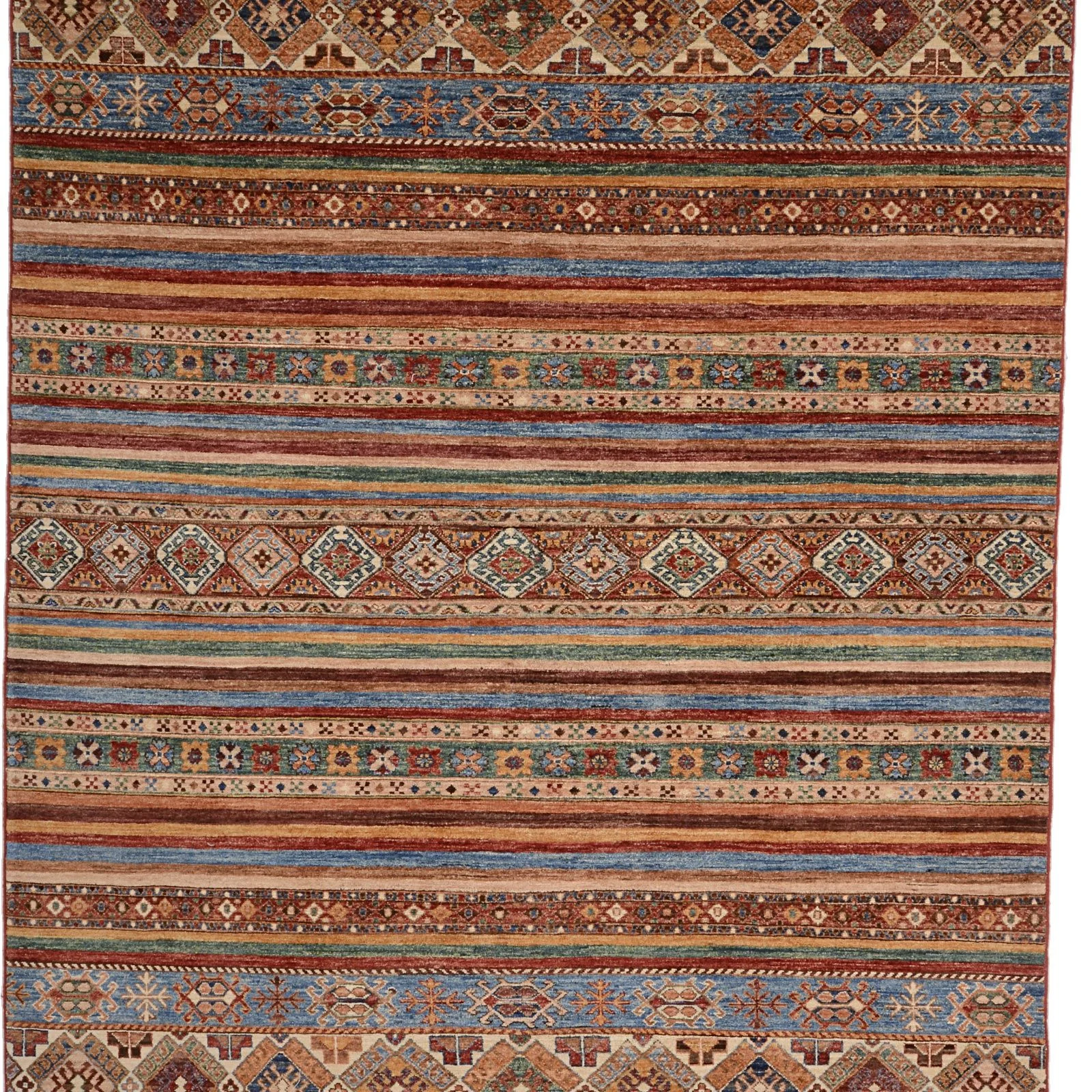 Alternative view of Wool Samarkand Pakistani Rug 199 × 295 cm, hand-knotted