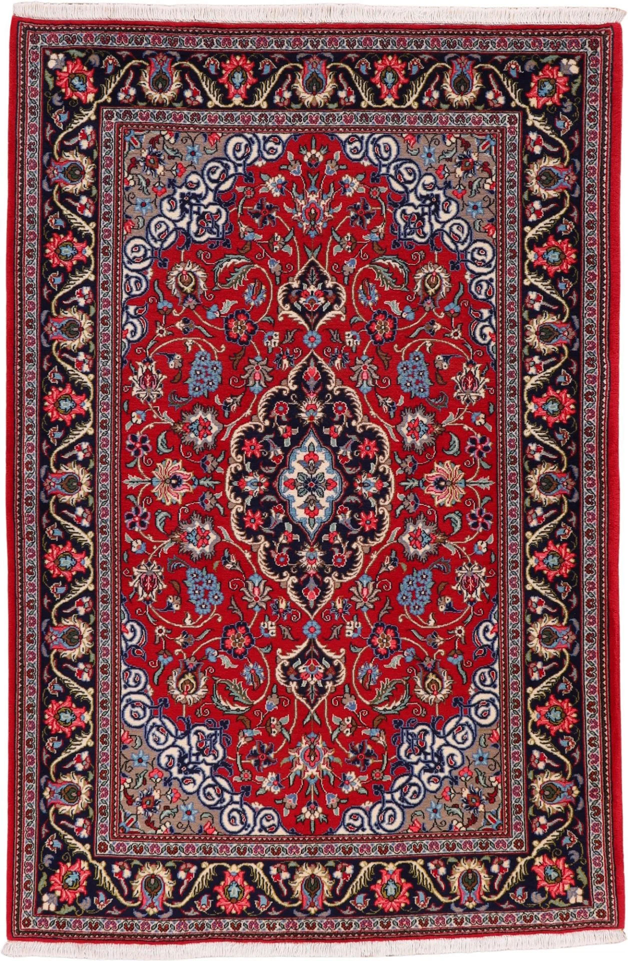 Wool Qom Persian Rug 133 × 201 cm, hand-knotted