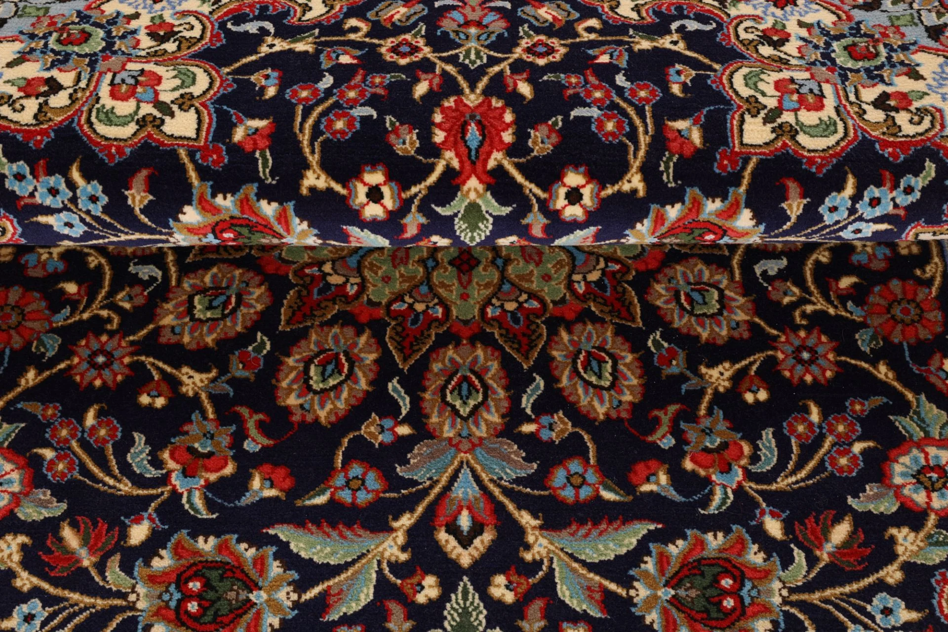 Hand-Knotted Qom Persian Rug, 120 × 186 cm, Wool - Image 8