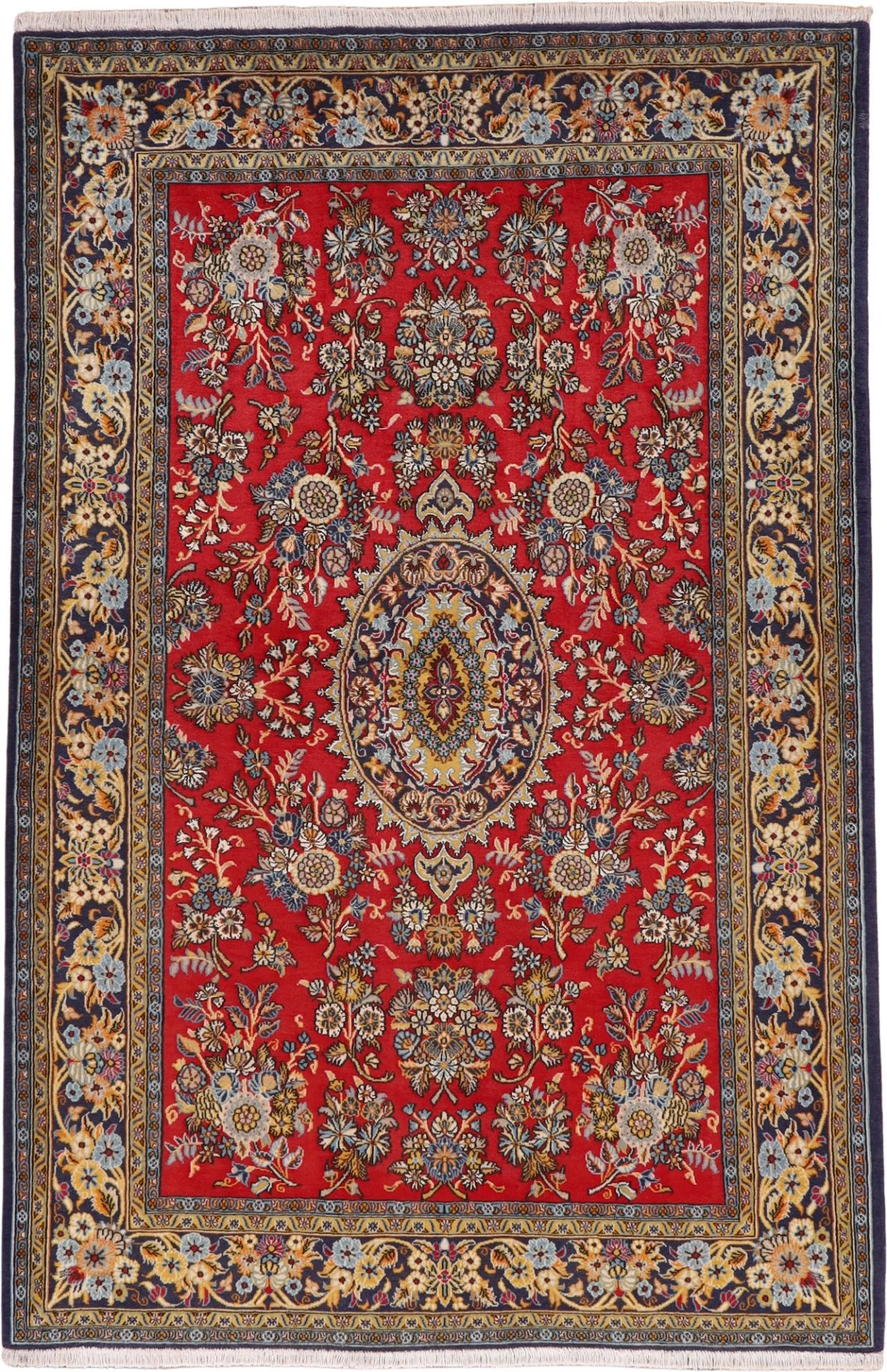 Qom Persian Rug 144 × 216 cm in Wool, hand-knotted