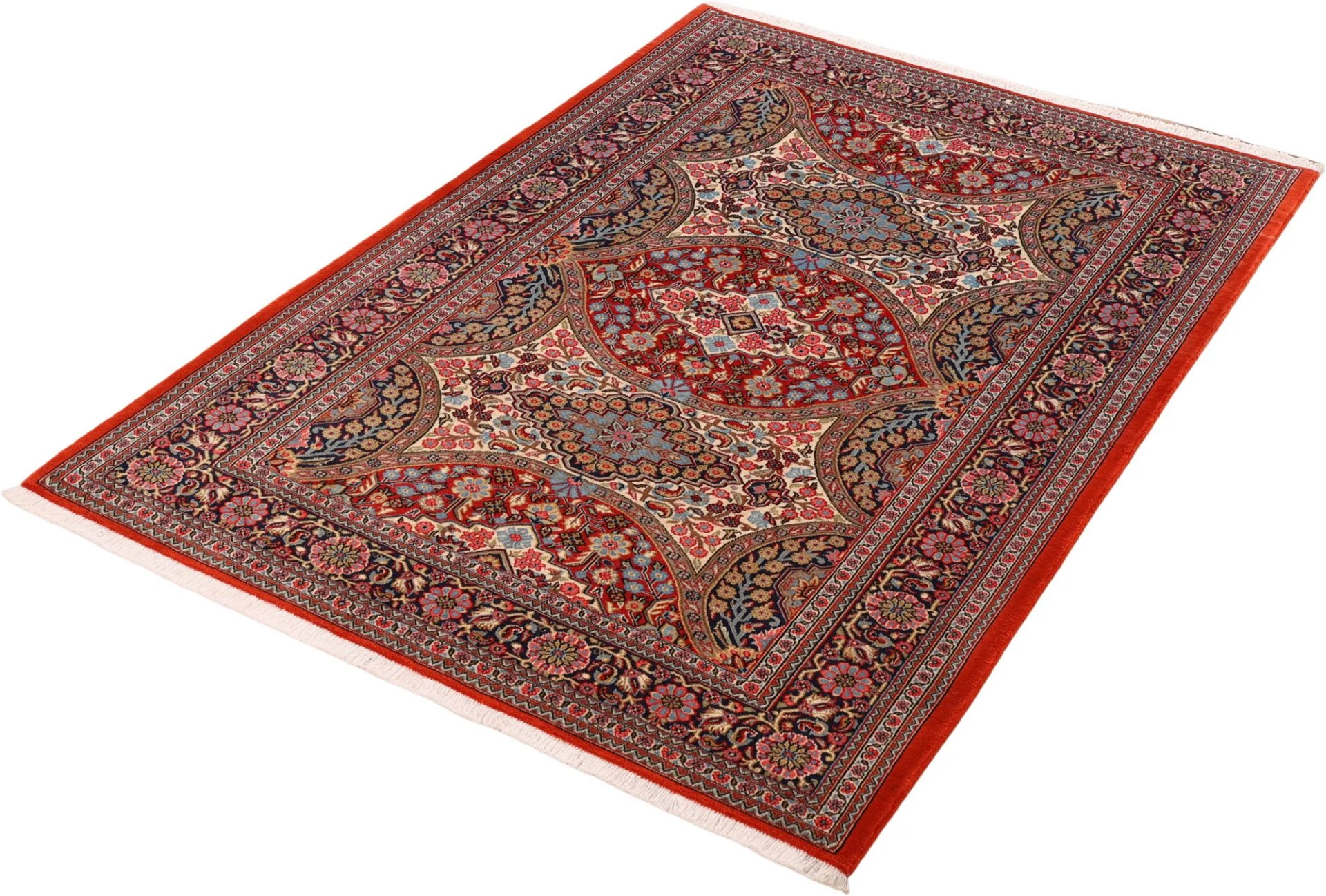 Hand-Knotted Qom Persian Rug, 138 × 200 cm, Wool - Image 5