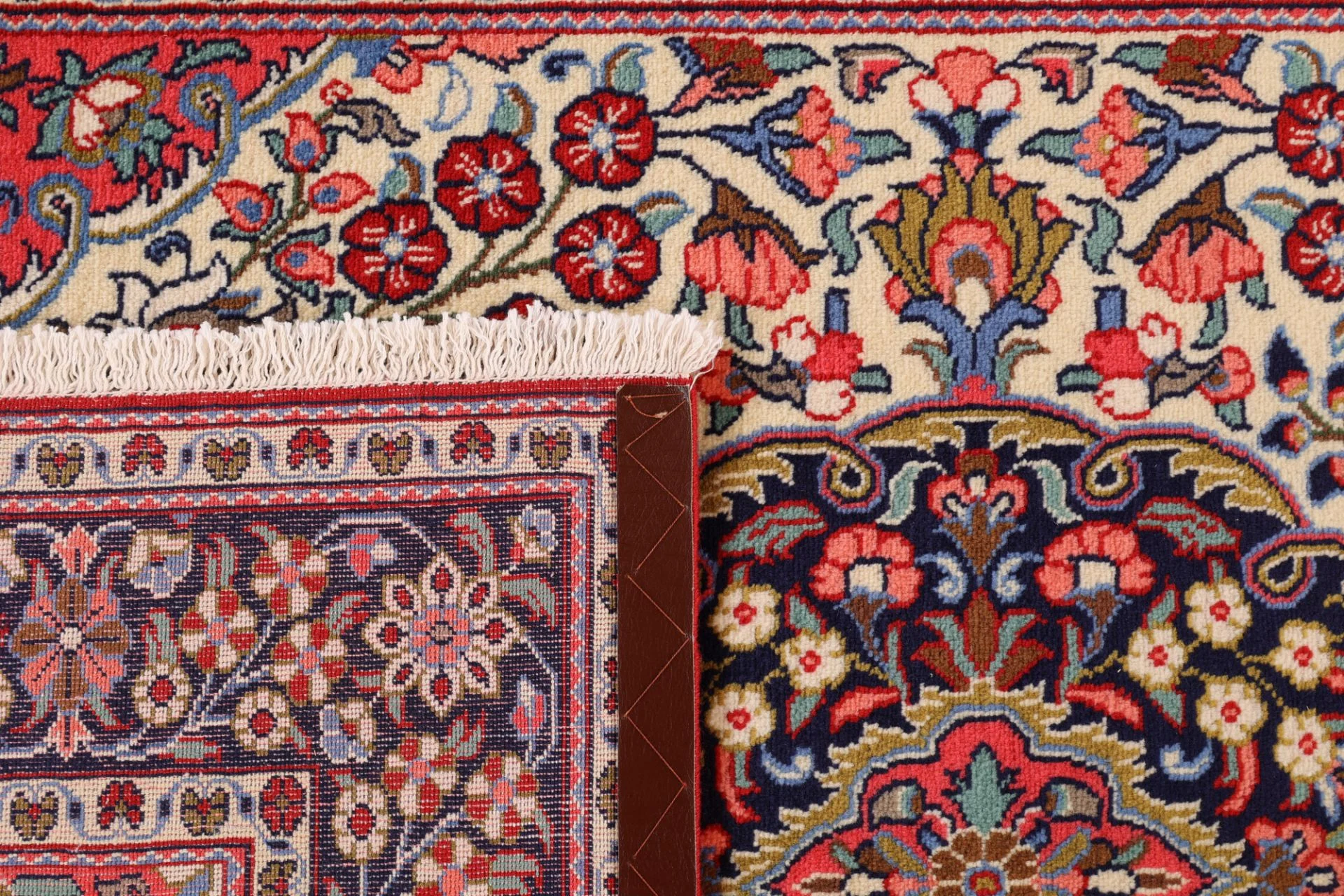 Hand-Knotted Qom Persian Rug, 131 × 199 cm, Wool - Image 7
