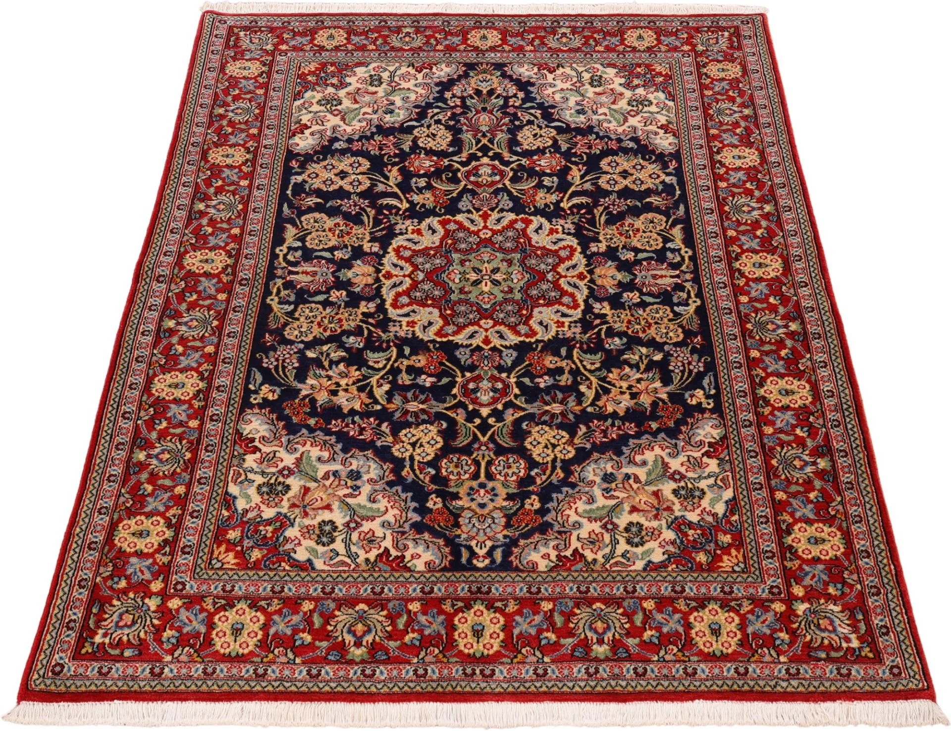 Alternative view of Wool Qom Persian Rug 122 × 178 cm, hand-knotted