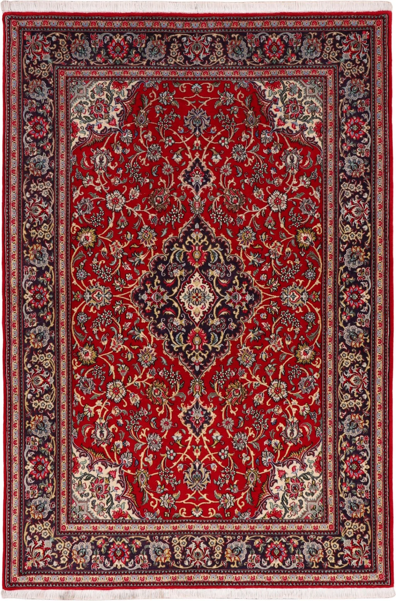 Qom Persian Rug 146 × 216 cm in Wool, hand-knotted