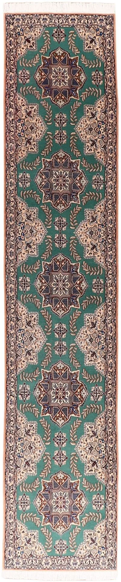 Wool Nain Persian Rug 81 × 400 cm, hand-knotted