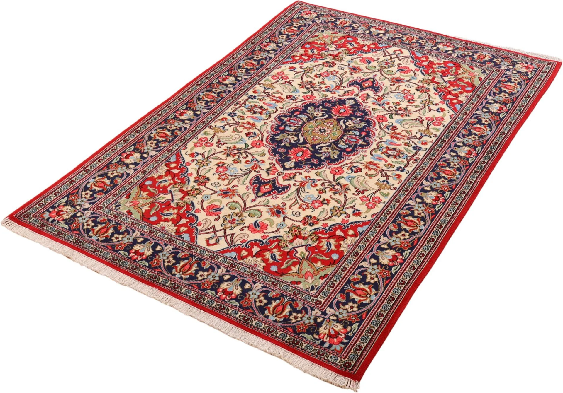 Qom Persian Rug 132 × 203 cm in Wool, hand-knotted - Image 4