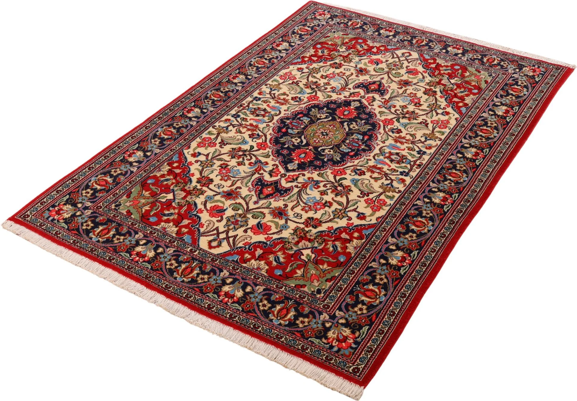 Qom Persian Rug 132 × 203 cm in Wool, hand-knotted - Image 5