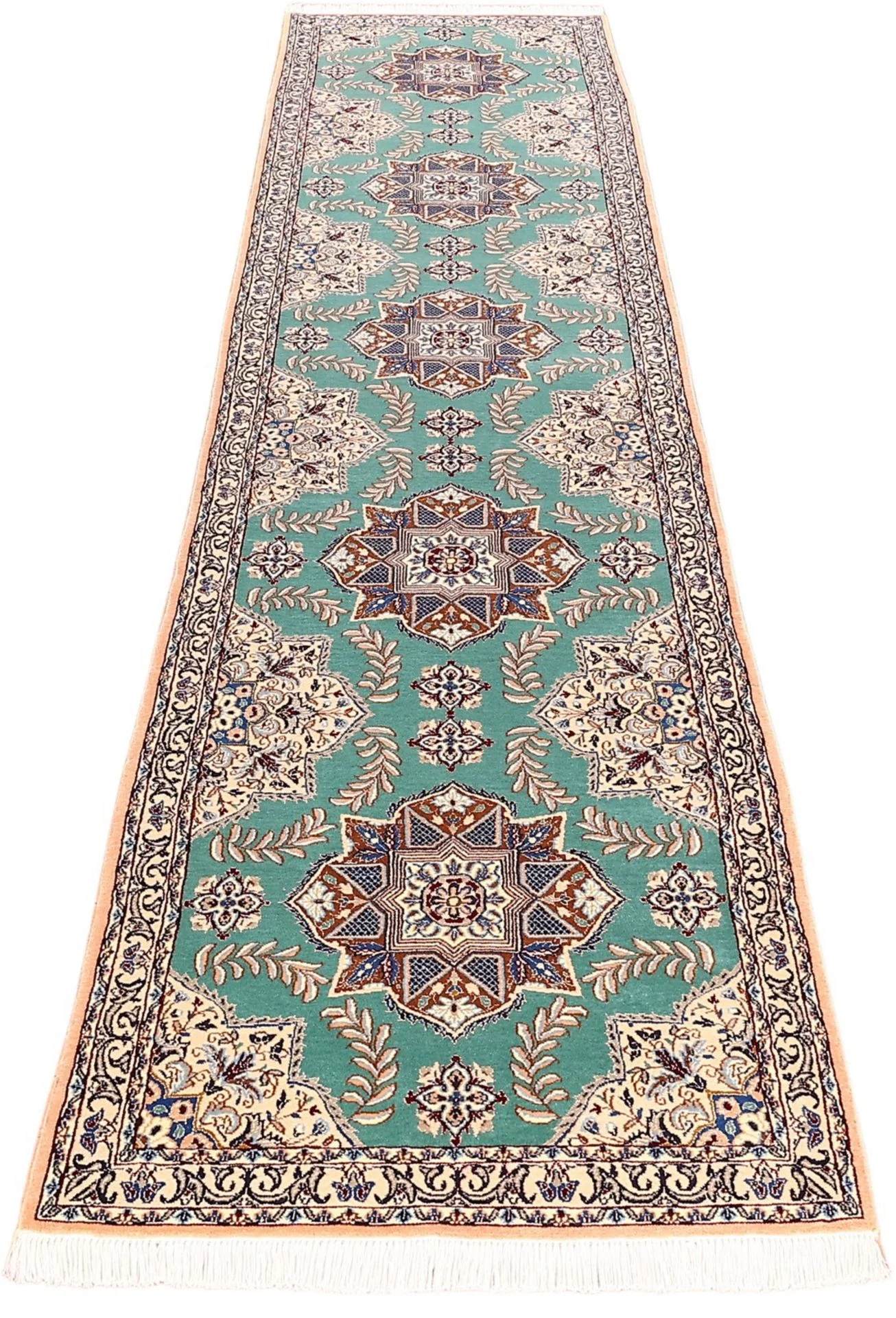 Alternative view of Wool Nain Persian Rug 81 × 400 cm, hand-knotted