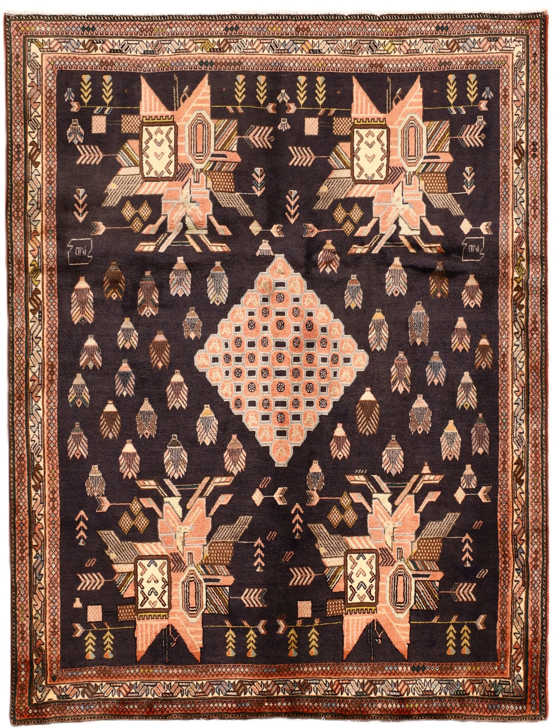 Wool Persian Rug 166 × 128 cm, hand-knotted