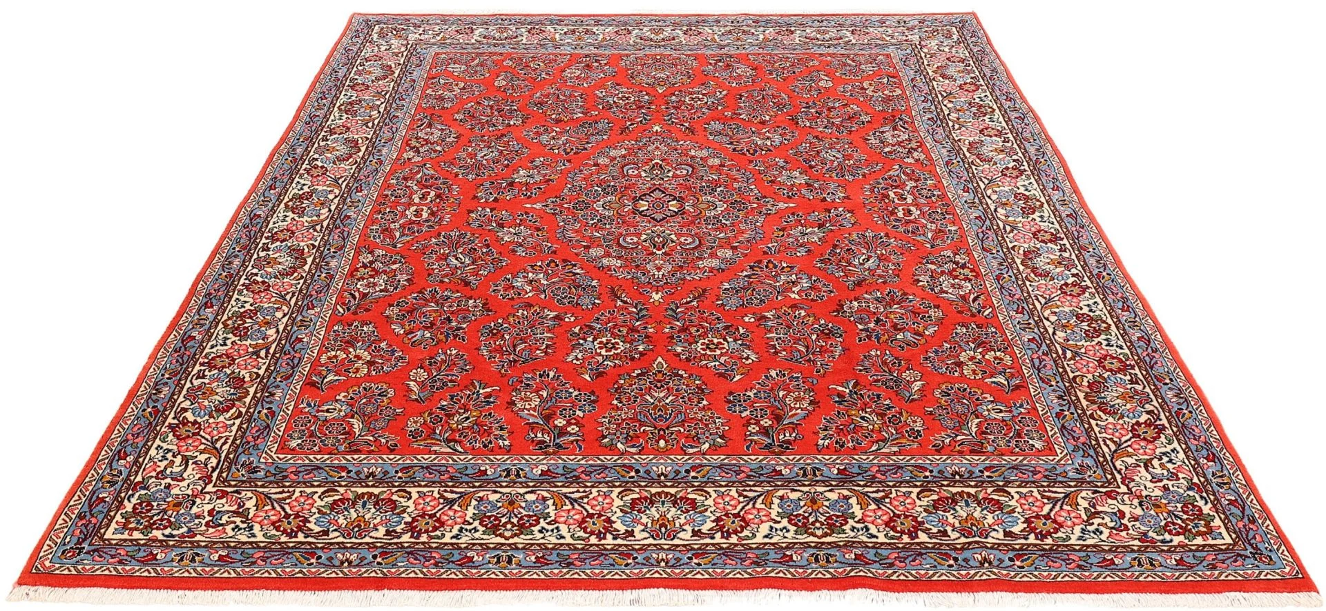 Alternative view of Sarouk Persian Rug 216 × 274 cm in Wool, hand-knotted