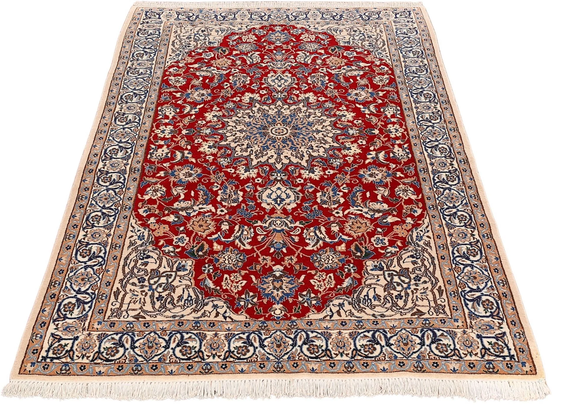 Alternative view of Hand-Knotted Nain Persian Rug, 130 × 215 cm, Wool