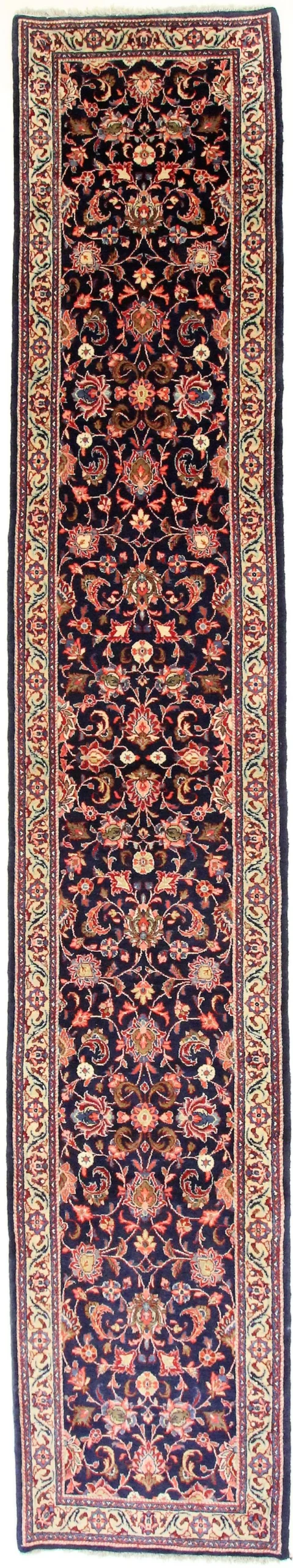 Hand-Knotted Sarouk Persian Rug, 465 × 82 cm, Wool