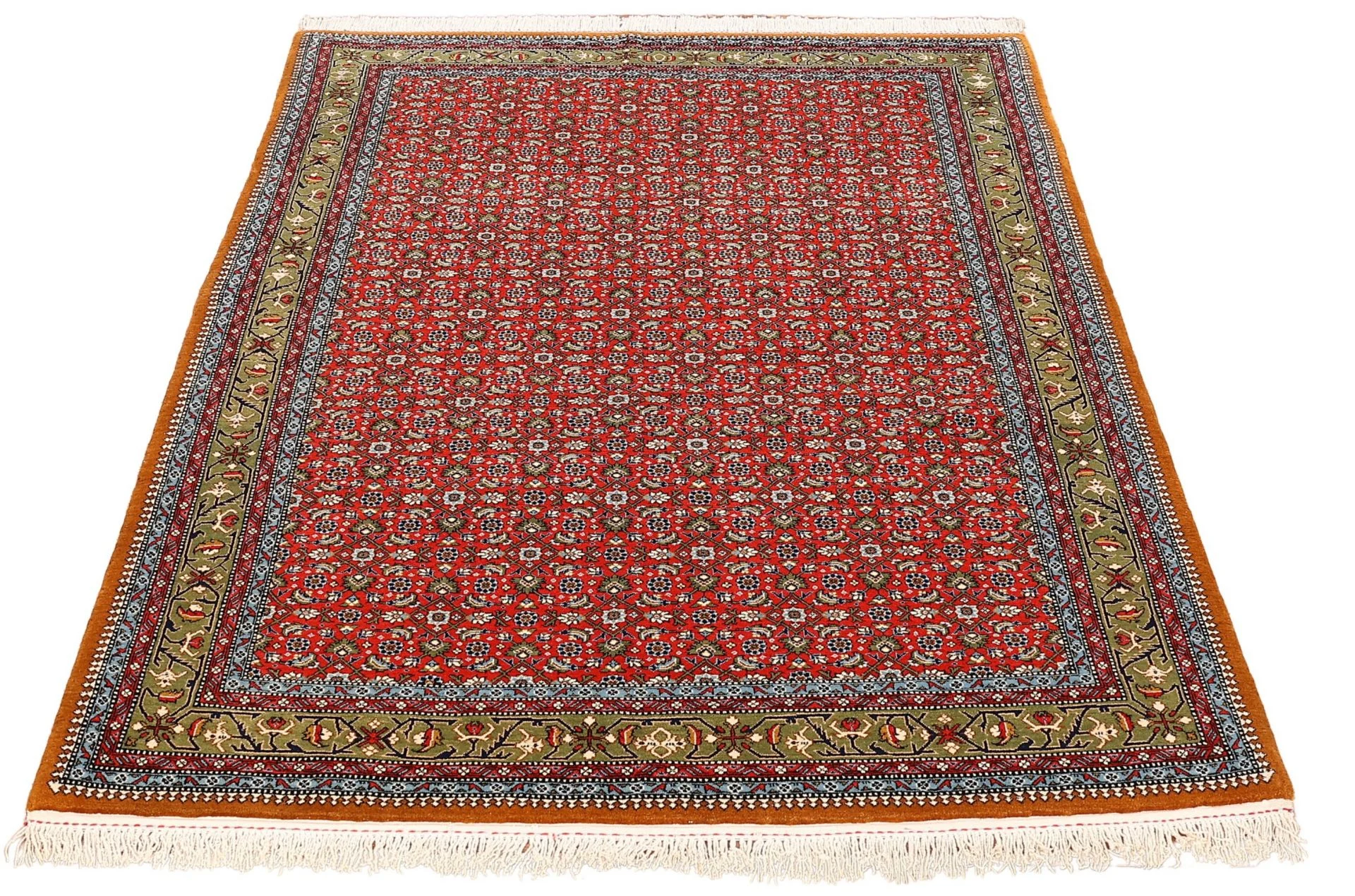 Alternative view of Wool Qom Persian Rug 136 × 210 cm, hand-knotted