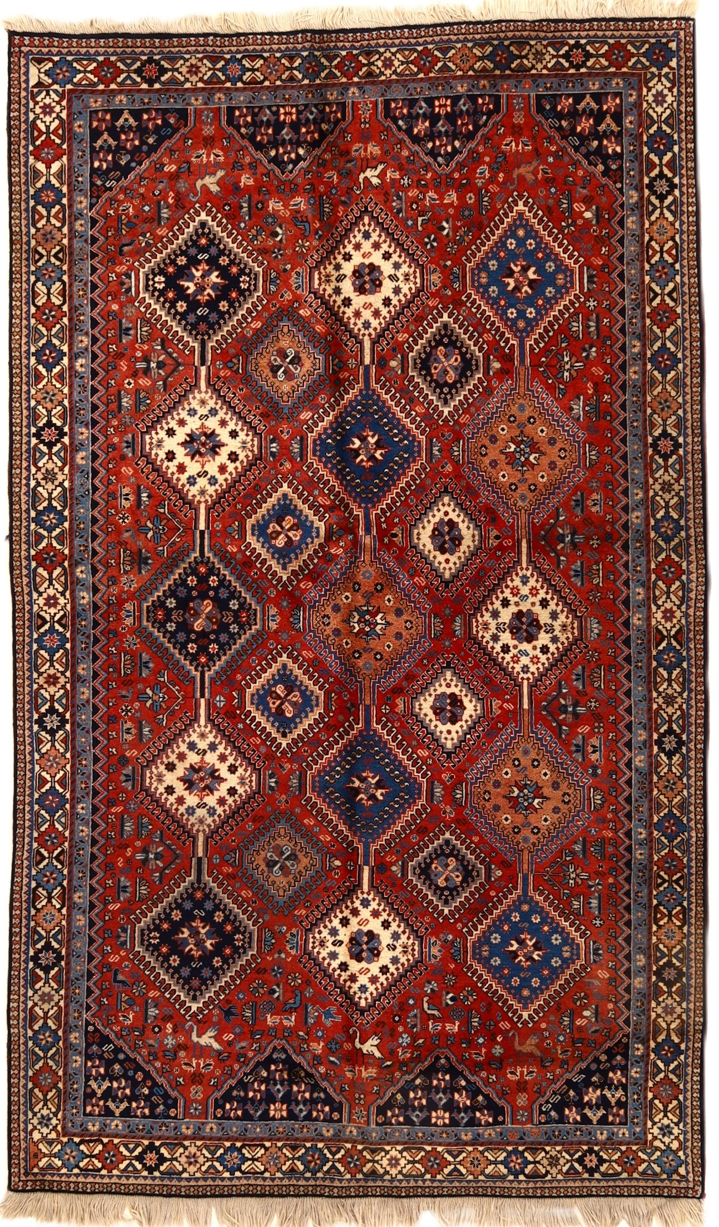 Hand-Knotted Persian Rug, 250 × 145 cm, Wool