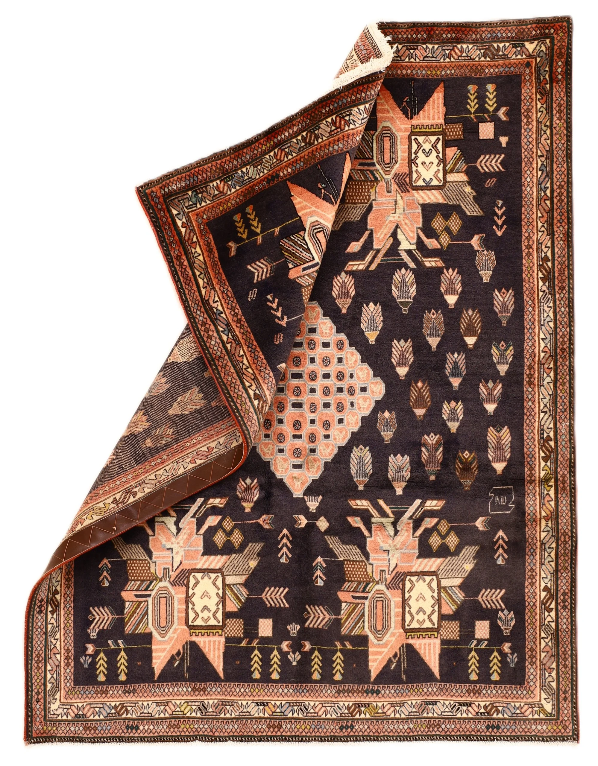 Alternative view of Wool Persian Rug 166 × 128 cm, hand-knotted