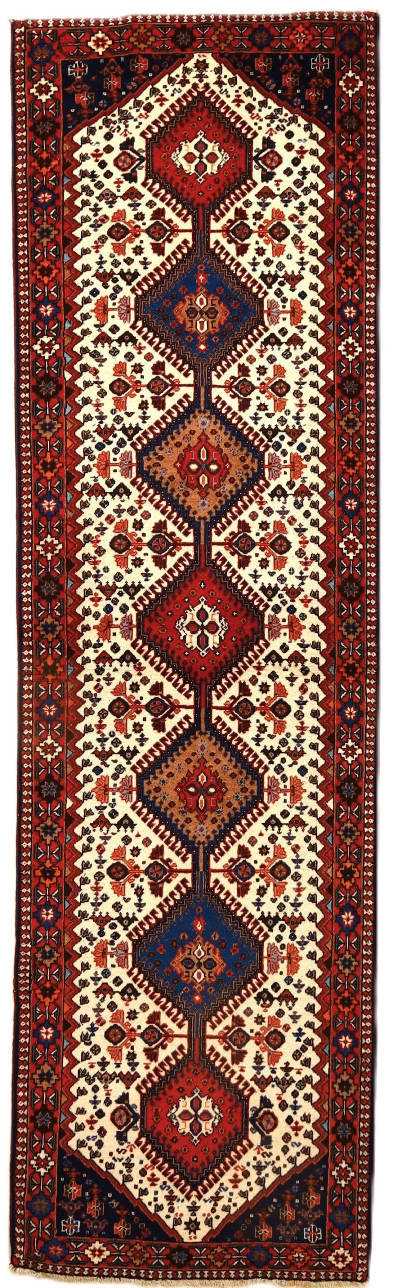 Wool Persian Rug 295 × 86 cm, hand-knotted